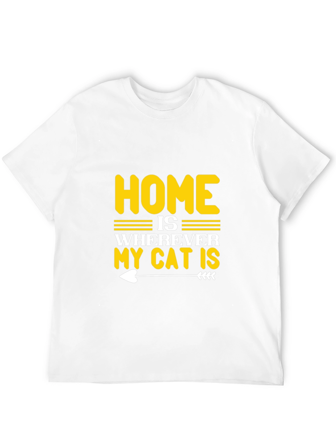 Black Home is Wherever My Cat is Black T-Shirt view 12
