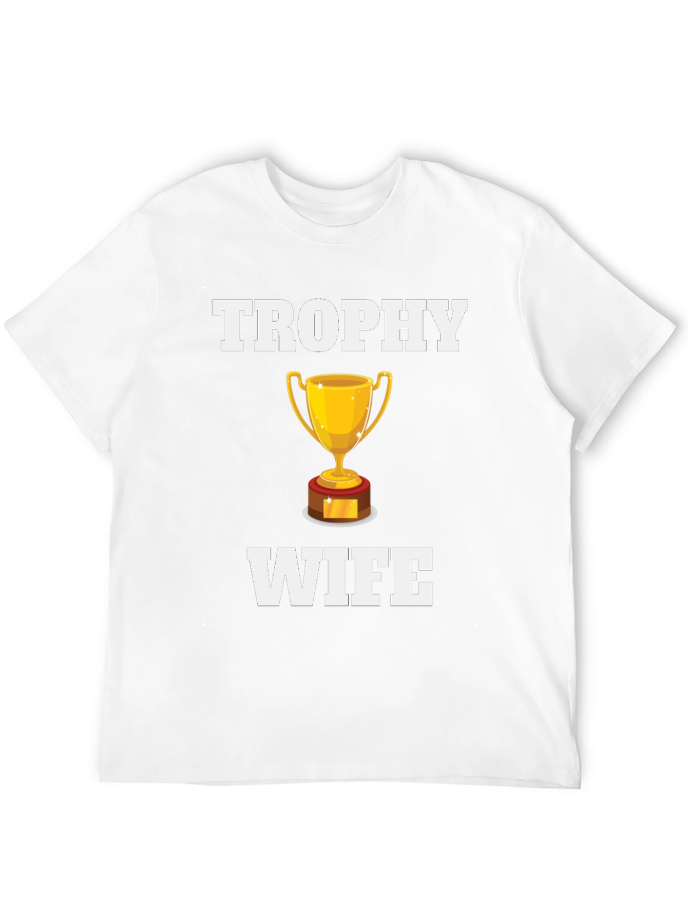 Black Trophy Wife Graphic T-Shirt - Novelty Humor Tee view 12