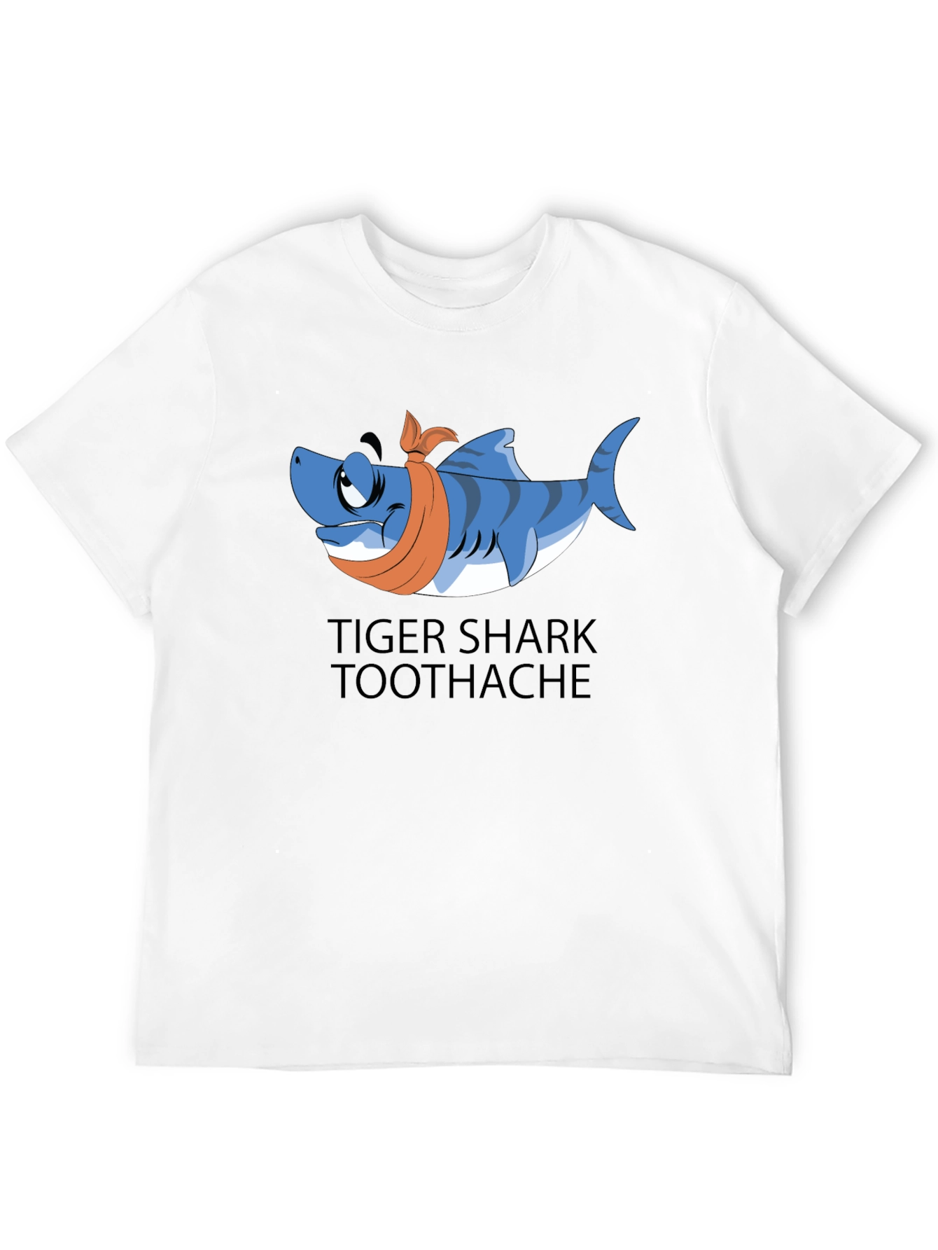 Black Tiger Shark Toothache T-Shirt view 12