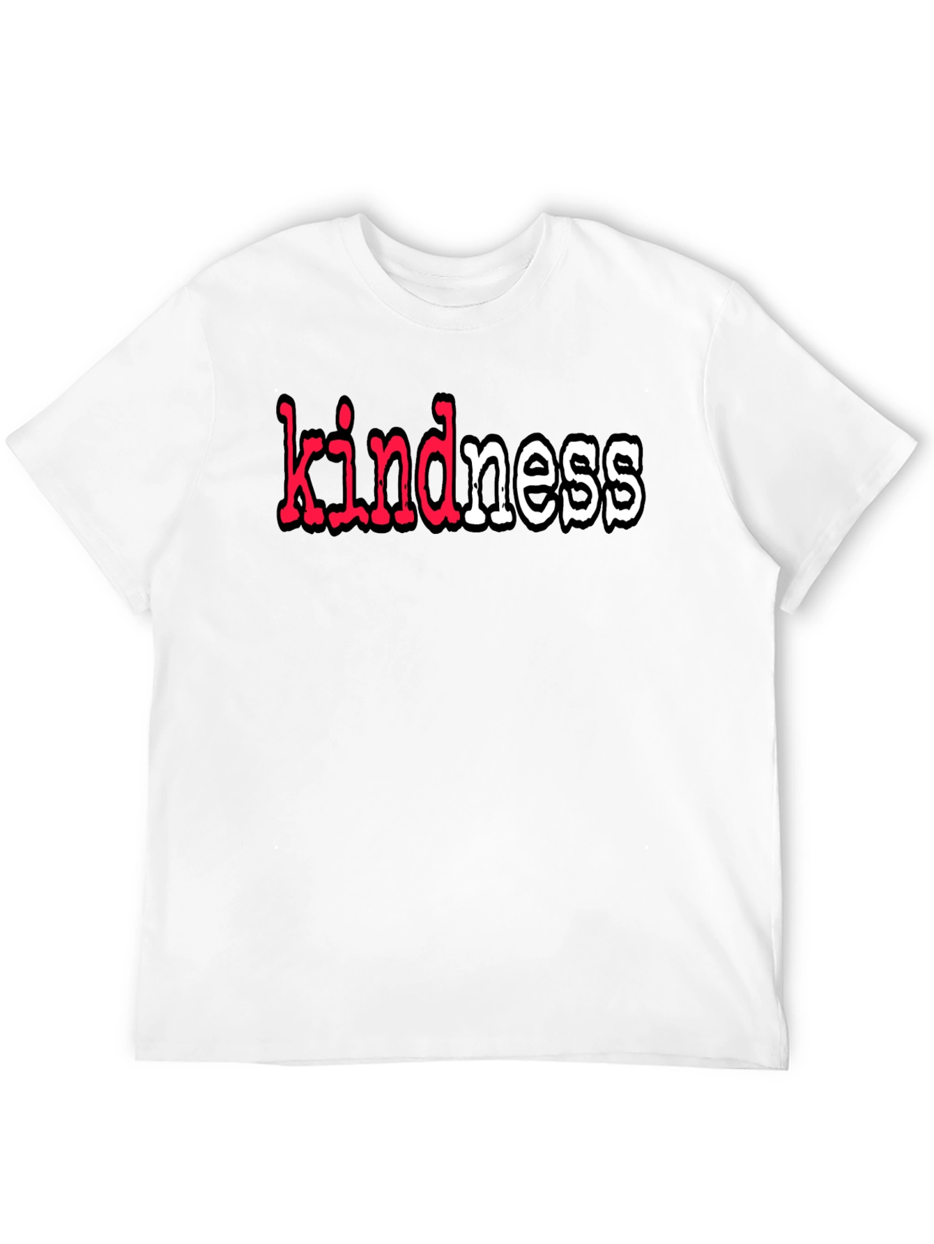 Black Kindness T-Shirt - Black Graphic Tee view 12