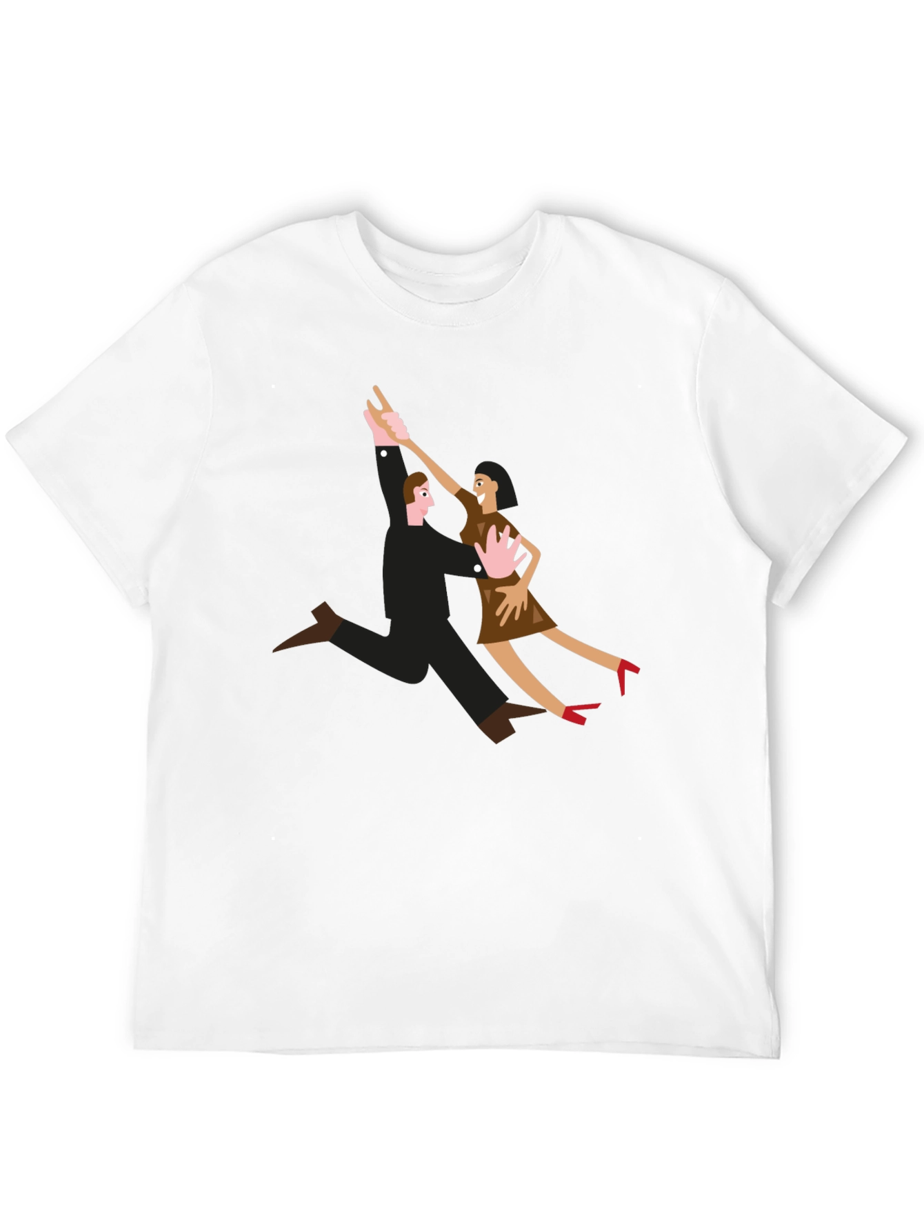 Black Dancing Couple Graphic T-Shirt view 12