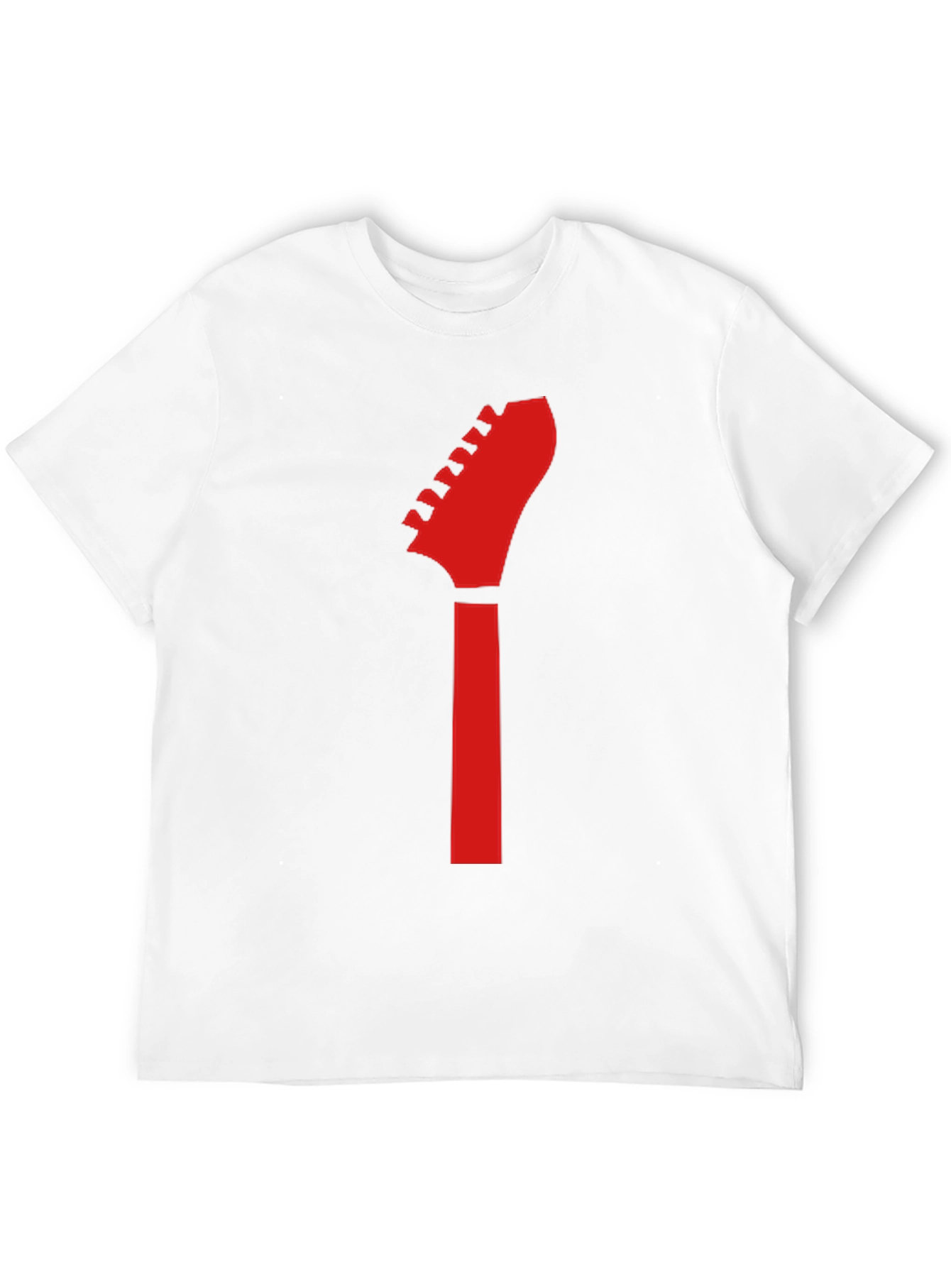 Black Guitar Headstock Graphic Tee - Rocker Style view 12