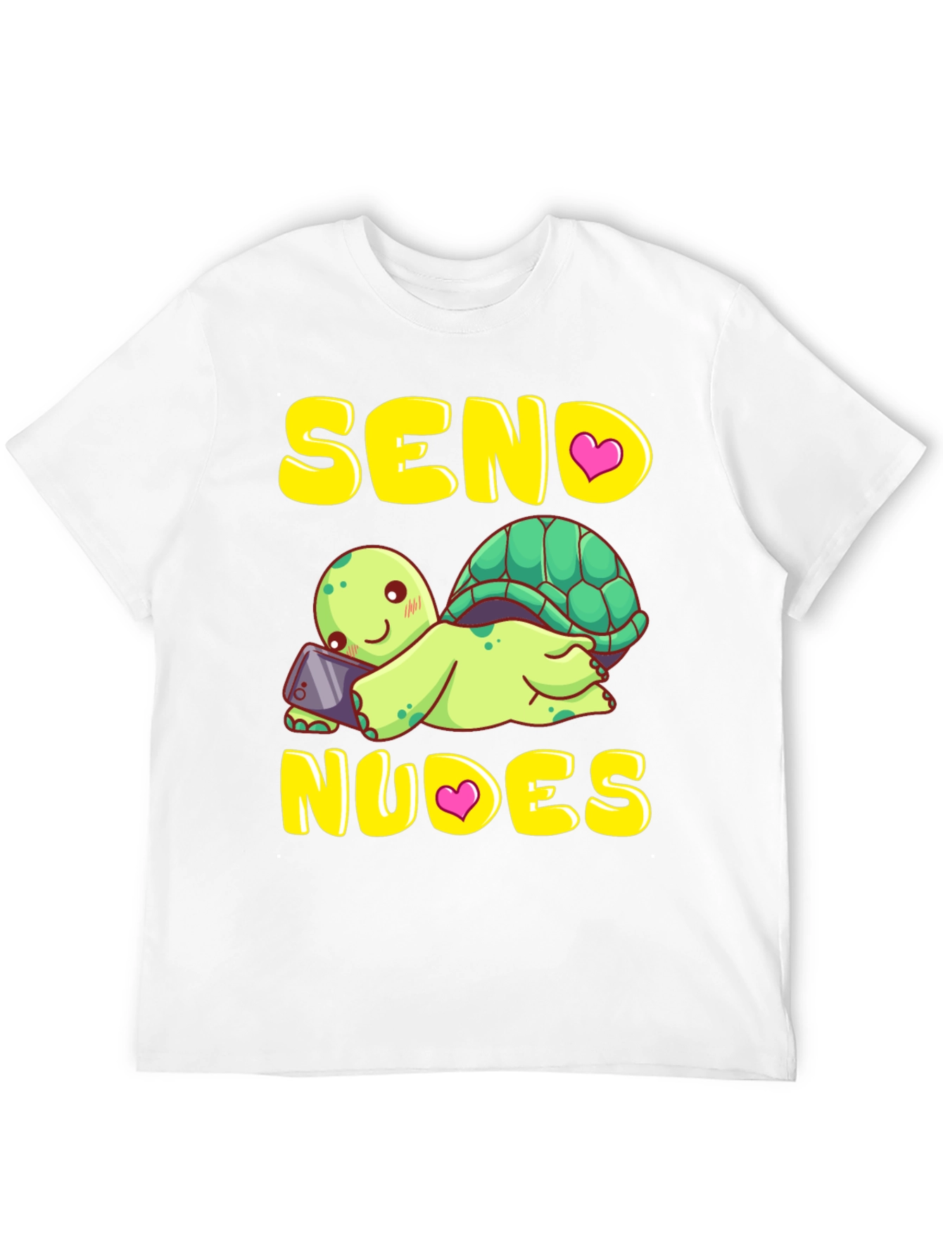 Black Send Nudes Turtle T-Shirt Funny Graphic Tee view 12