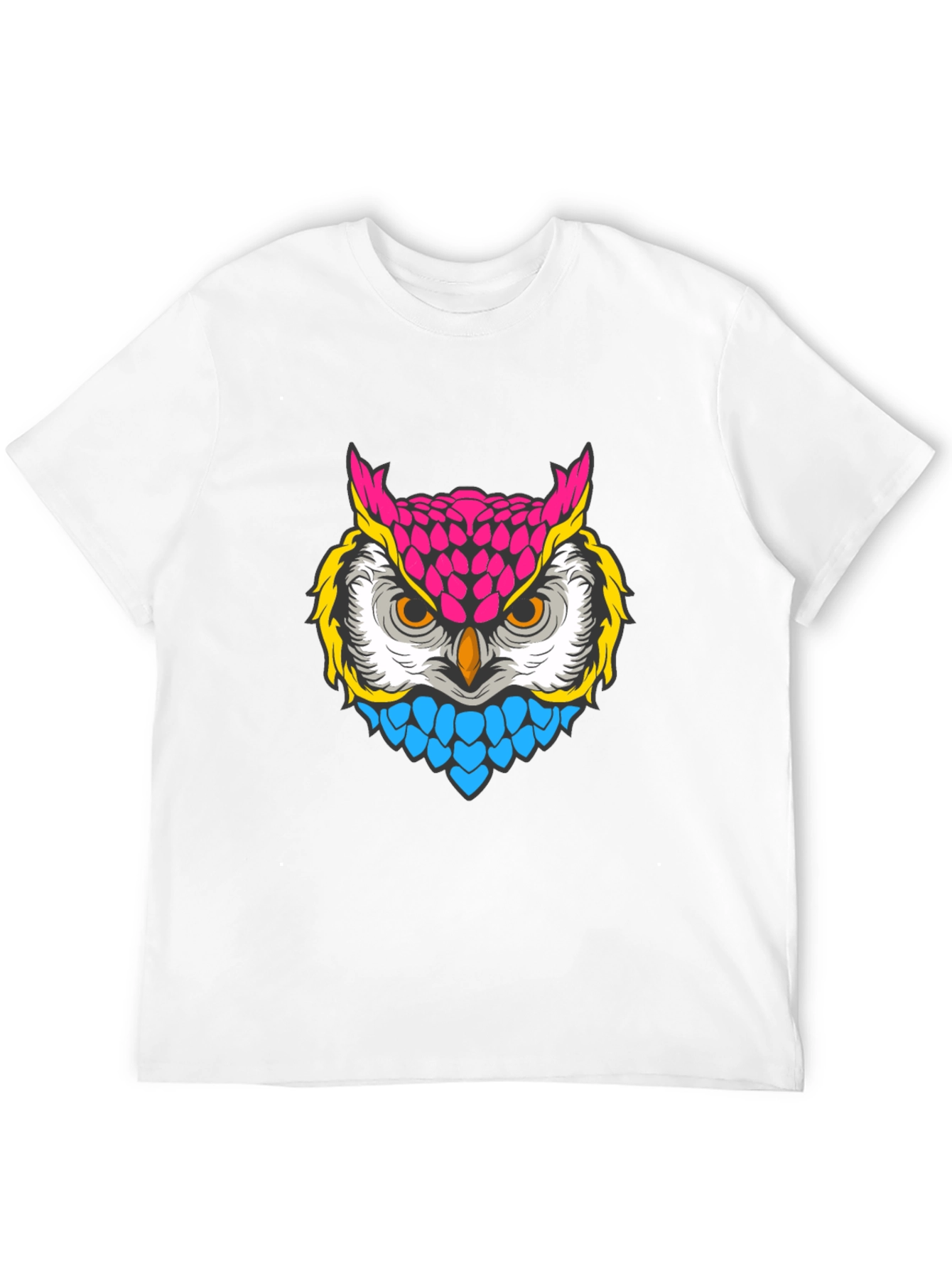 Black Neon Owl Graphic T-Shirt - Bold & Stylish view 12