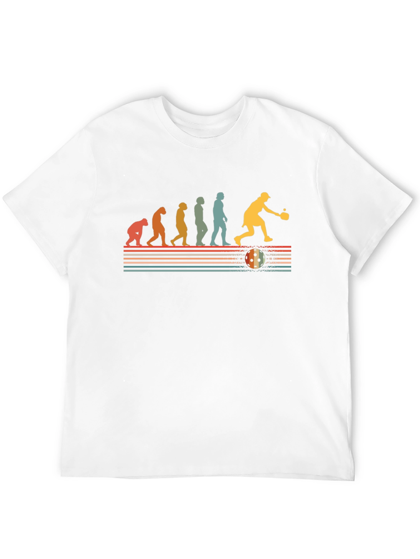 Black Pickleball Evolution Graphic Tee view 12