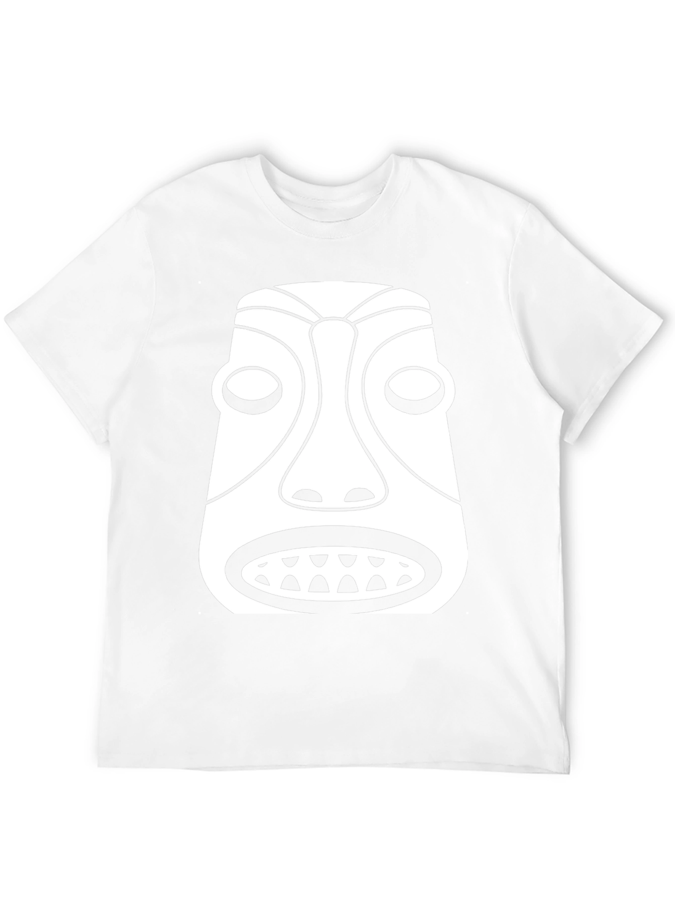 Black Tribal Mask Graphic Tee - Unique Design view 12
