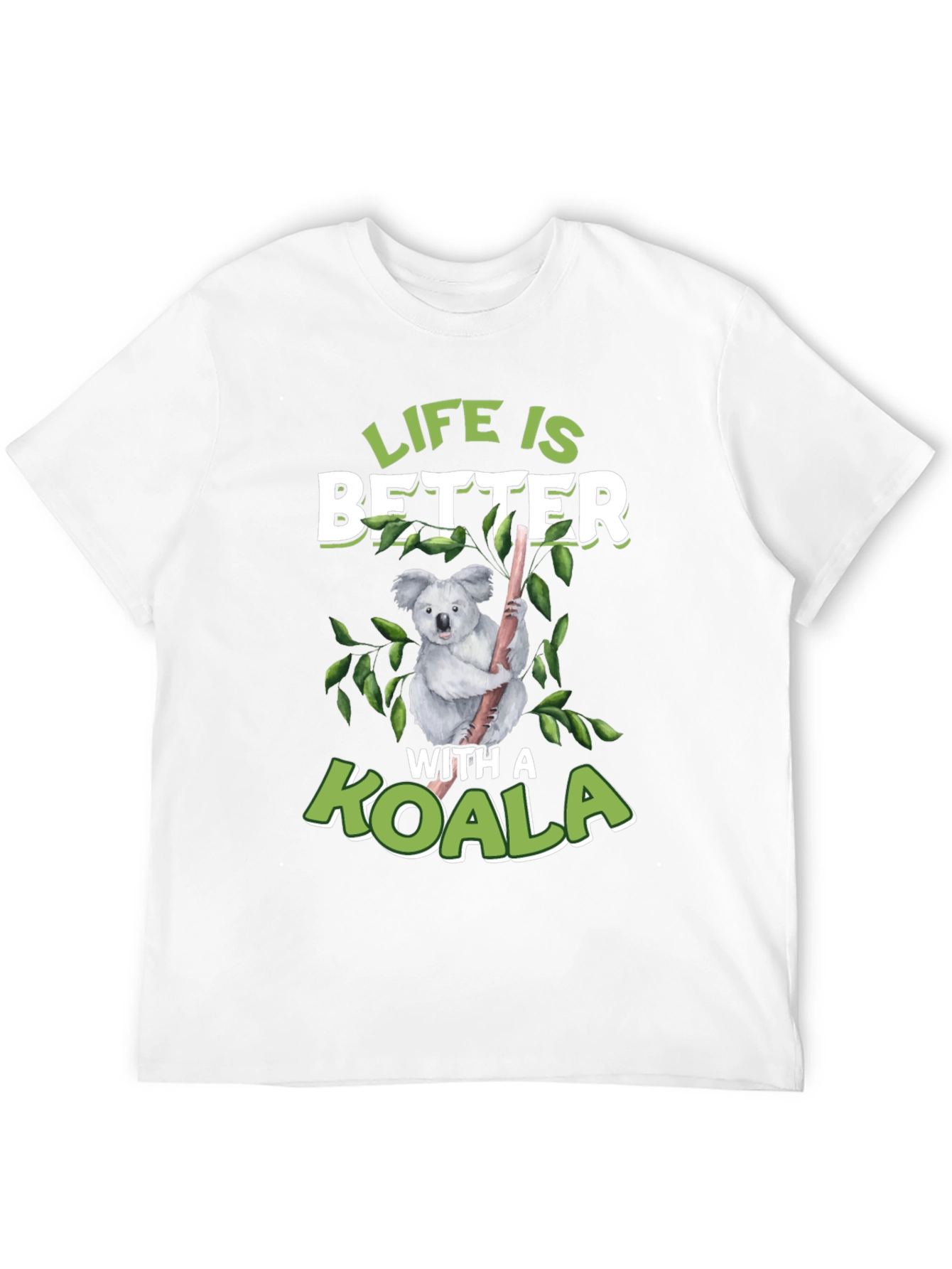 Black Life is Better With a Koala Graphic T-Shirt view 12