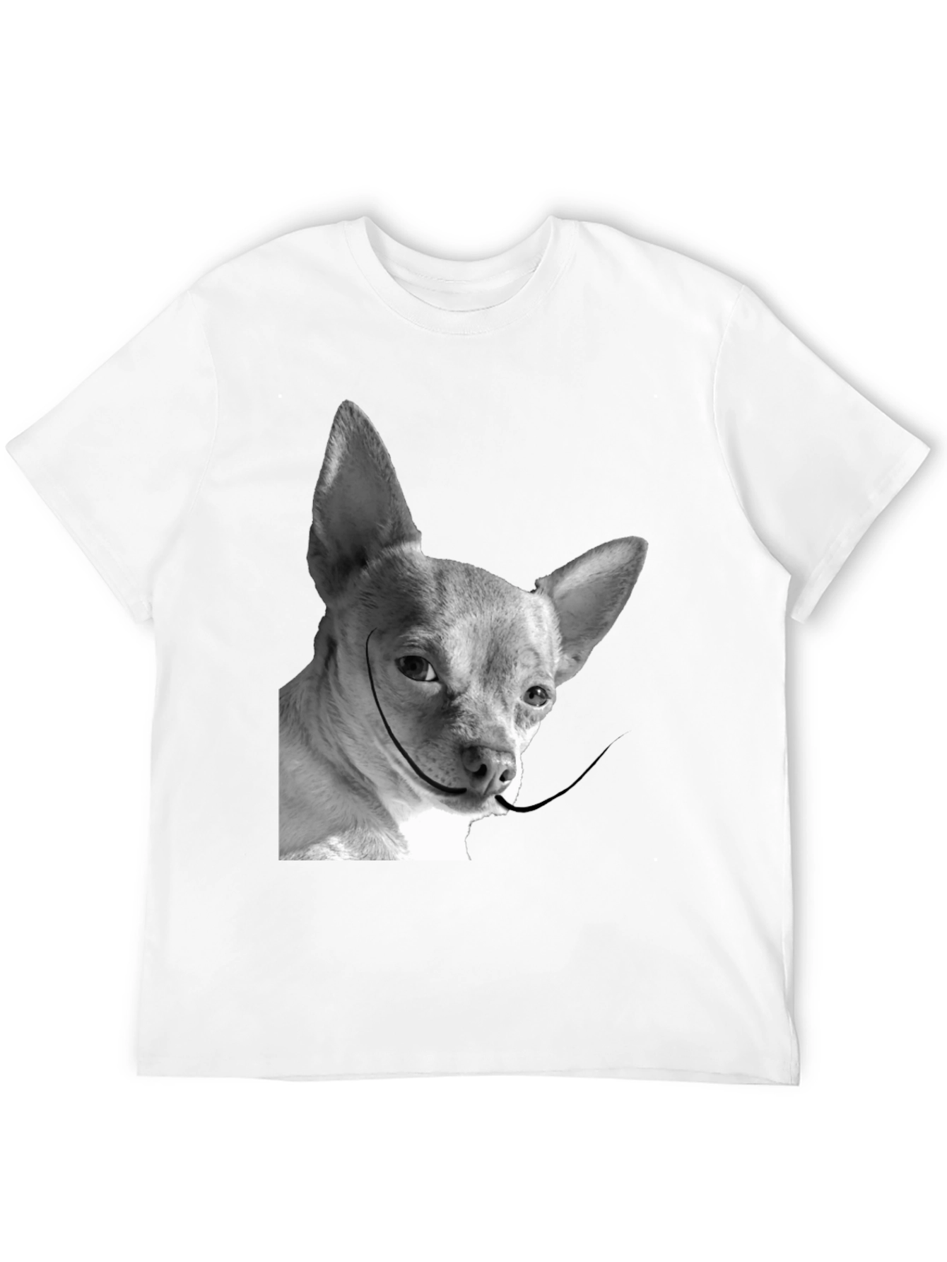 Black Dali Dog T-Shirt: Quirky Chihuahua Tee view 12