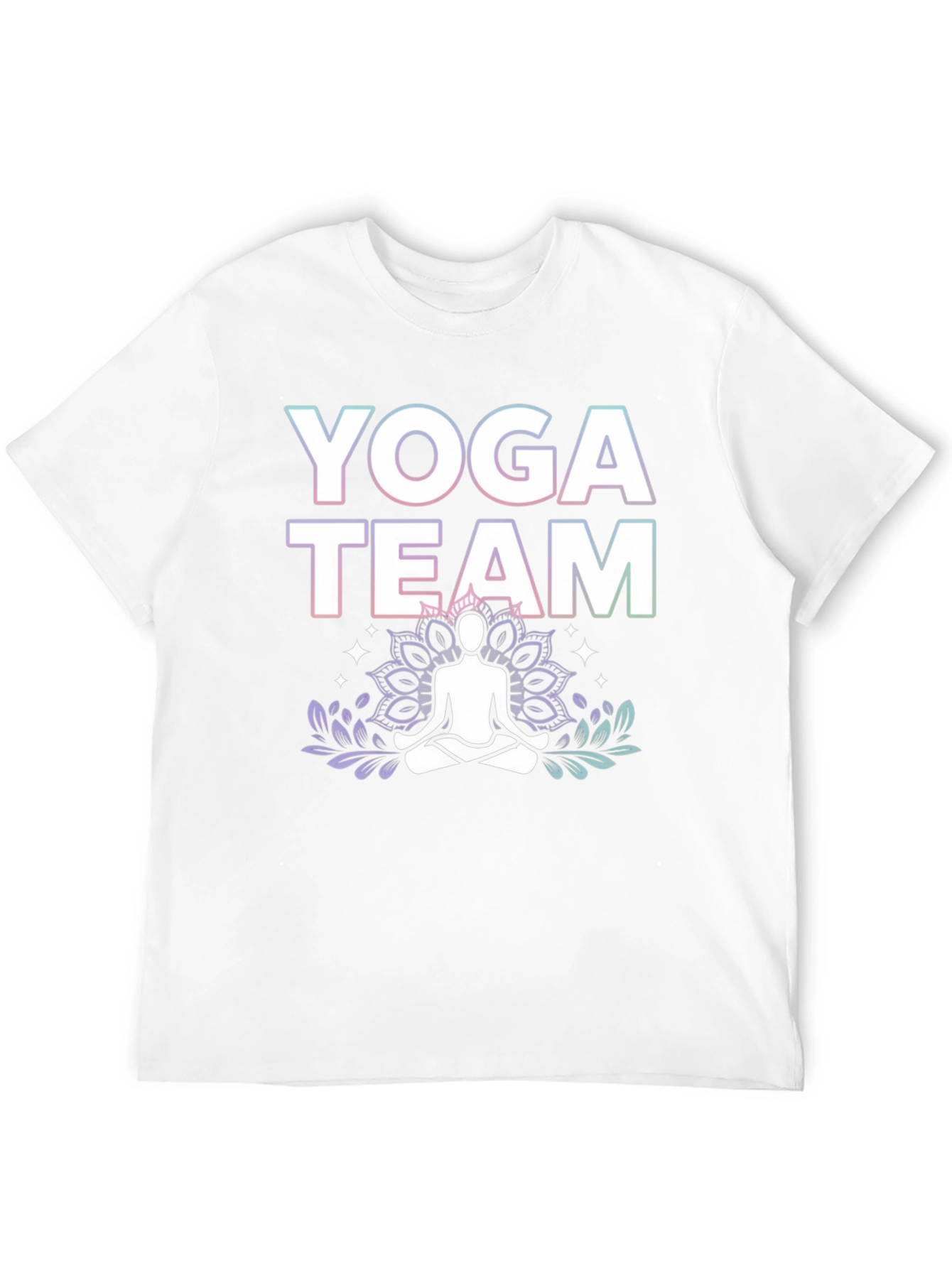 Black Yoga Team Graphic Tee - Black Cotton Blend view 12