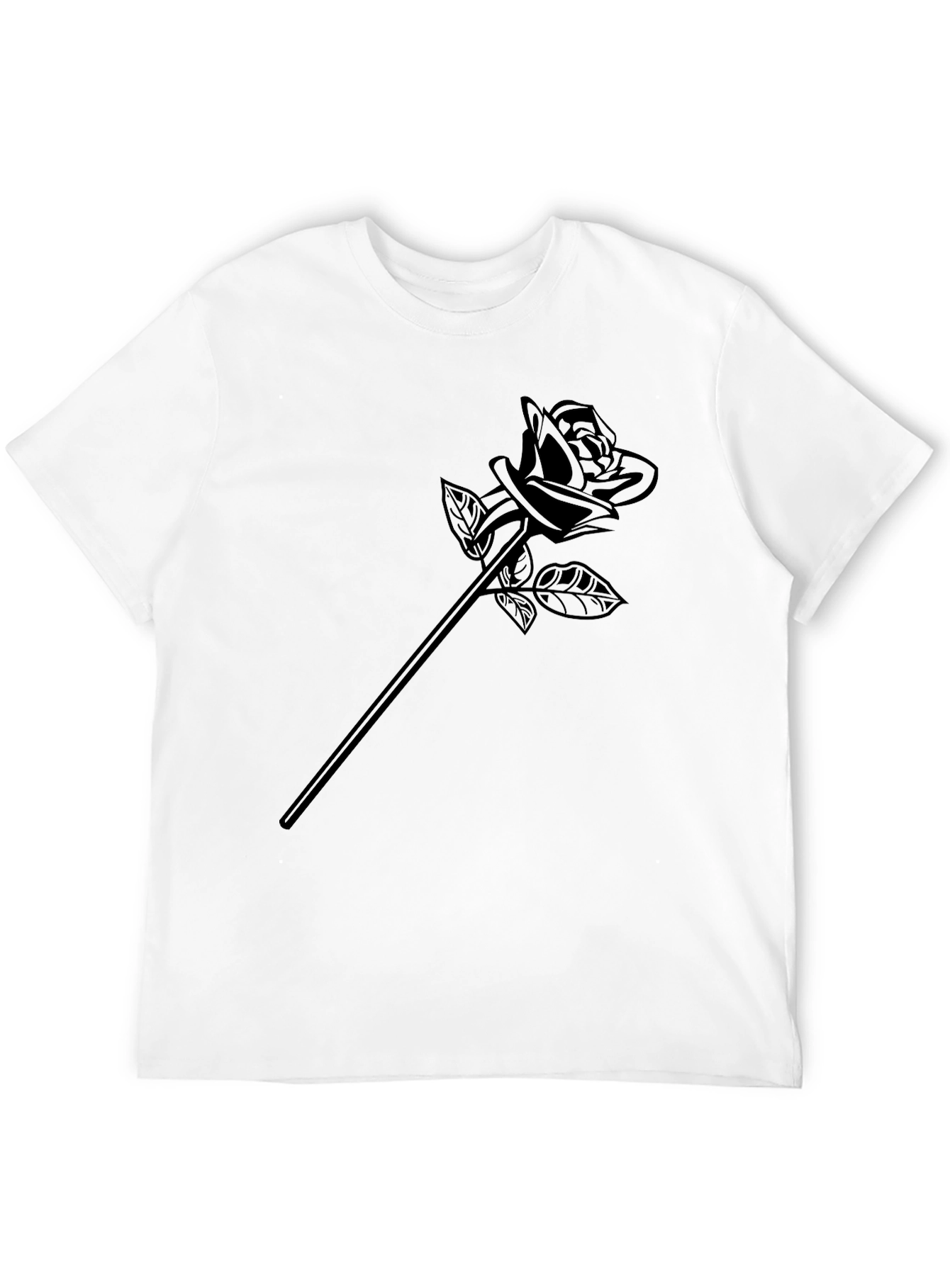 Black Black Rose Graphic Tee - Modern Menswear view 12