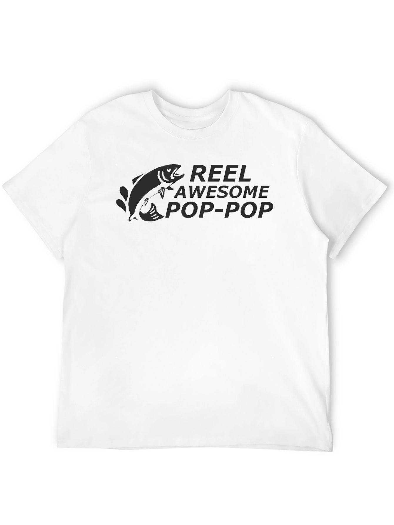 Black Reel Awesome Pop-Pop Black T-Shirt Fishing Gift view 12