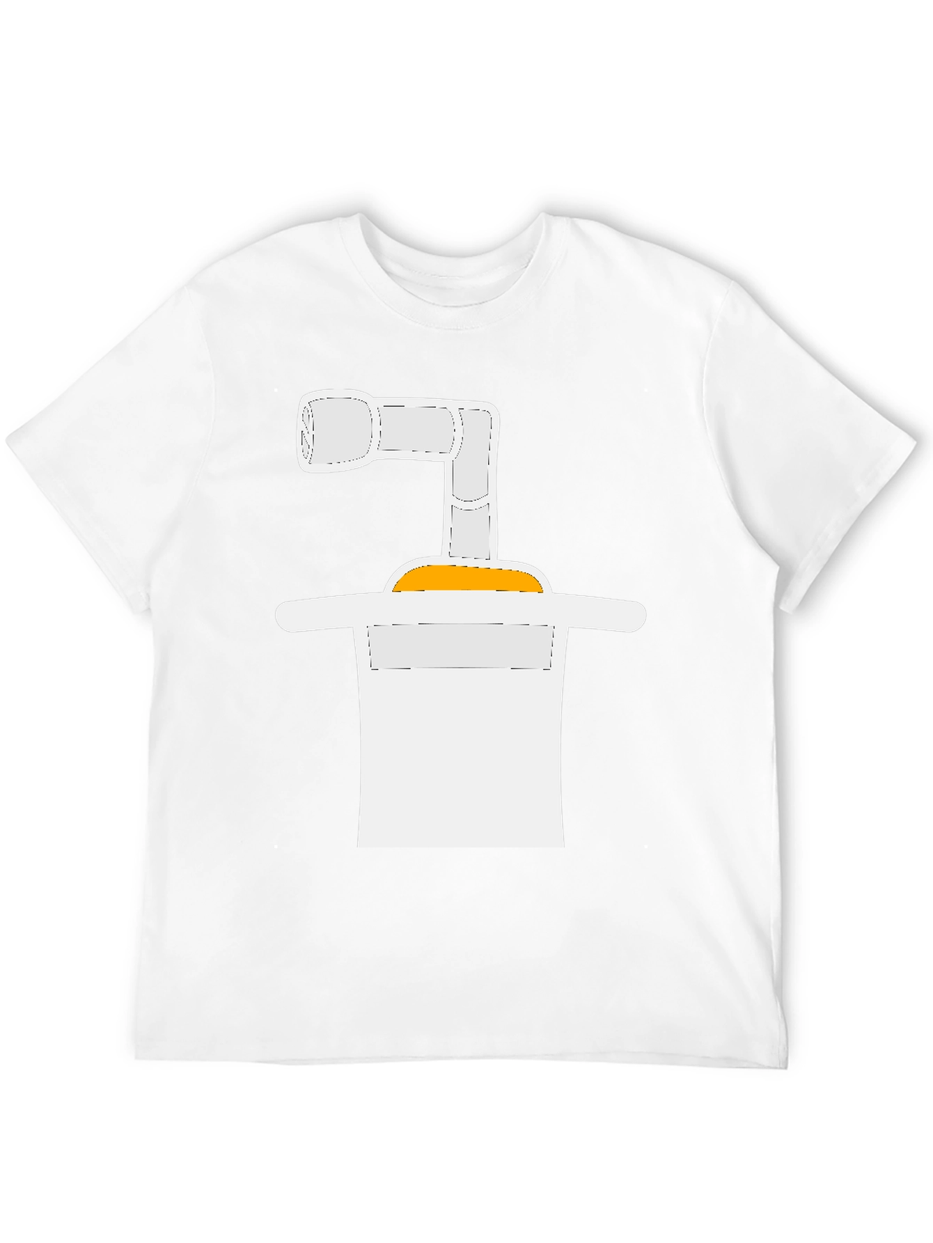 Black Abstract Graphic Tee - Black Cotton Blend Casual T-Shirt view 12