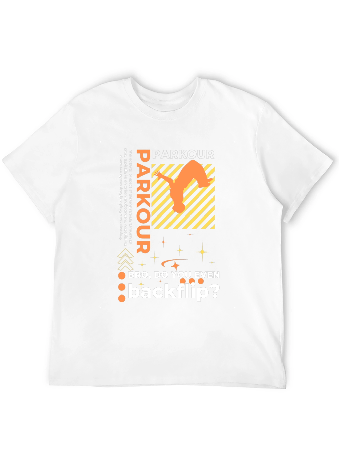 Black Parkour Backflip Graphic Tee - Urban Sport Style view 12