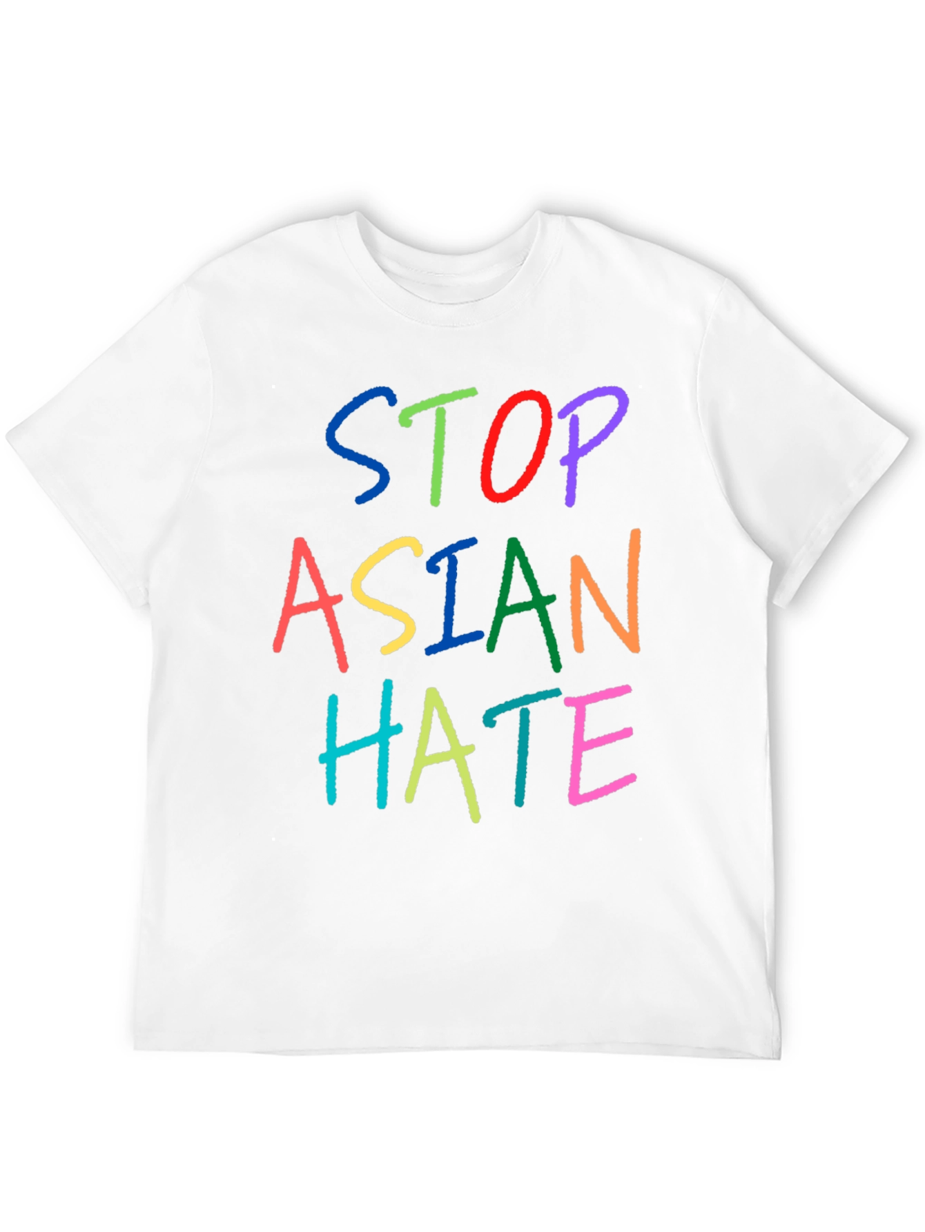 Black Stop Asian Hate Black T-Shirt view 12