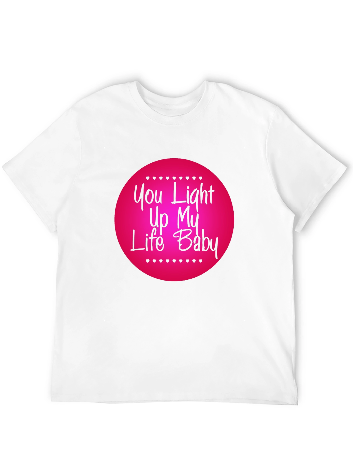 Black You Light Up My Life Baby T-Shirt - Romantic Graphic Tee view 12