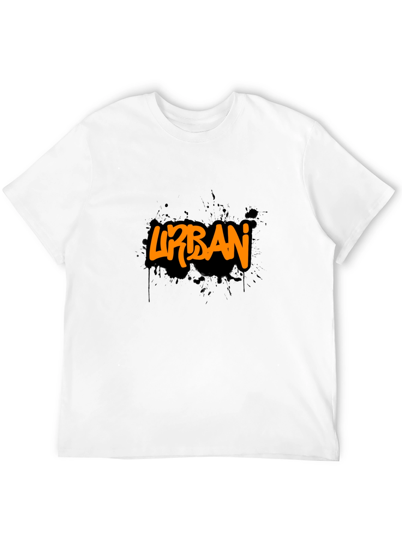 Black Urban Graphic Tee - Black Men's T-Shirt view 12