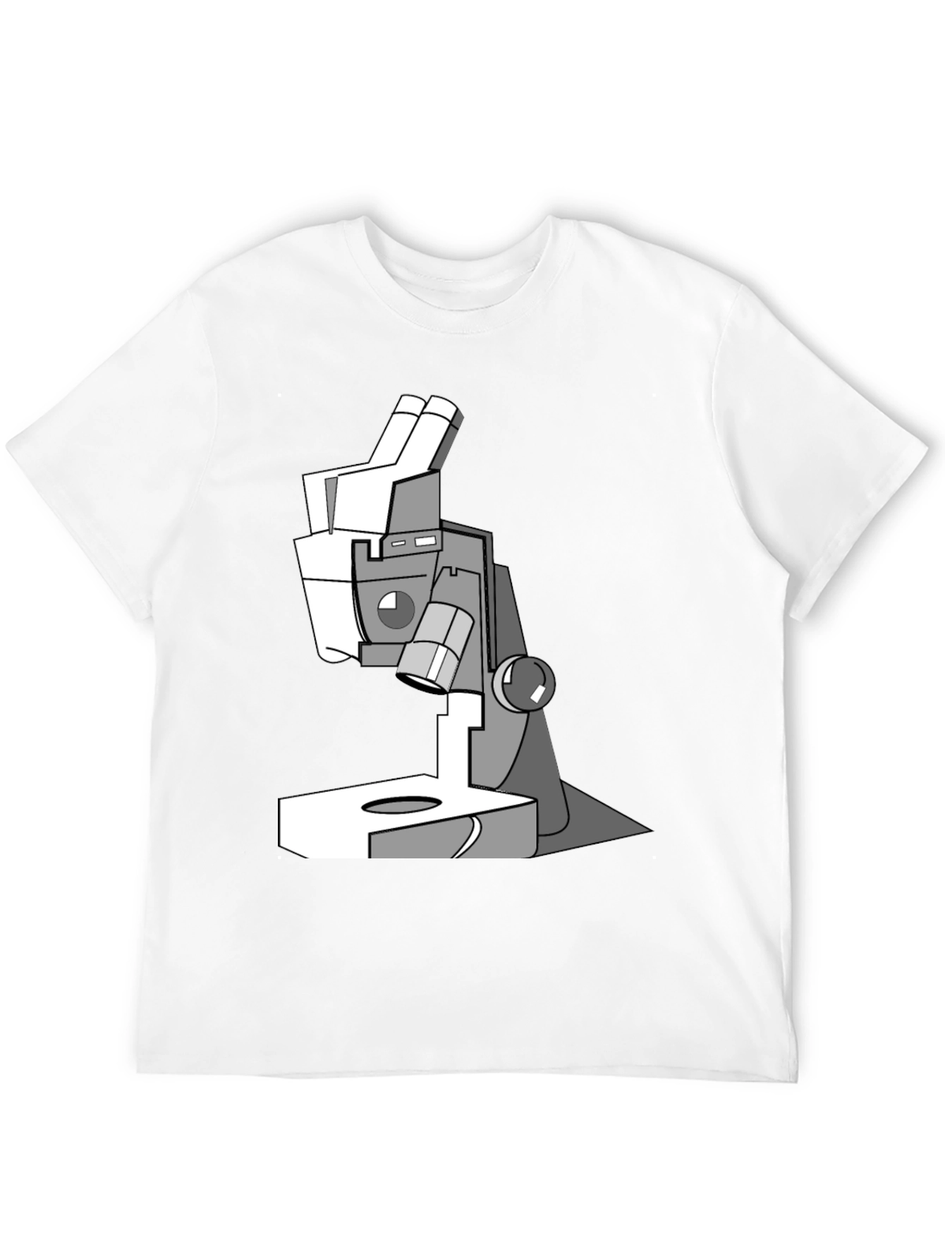 Black Science Microscope Graphic T-Shirt - Black view 12