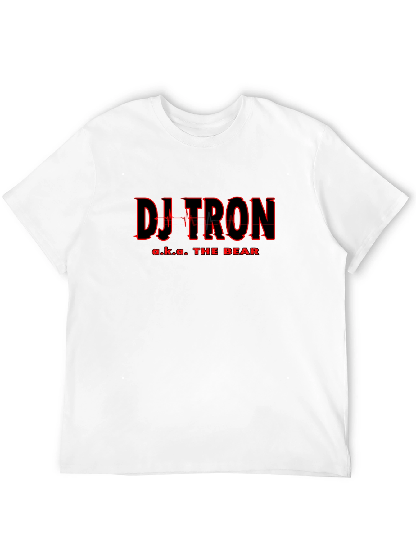 Black DJ Tron Graphic Tee - Black Short Sleeve T-Shirt view 12