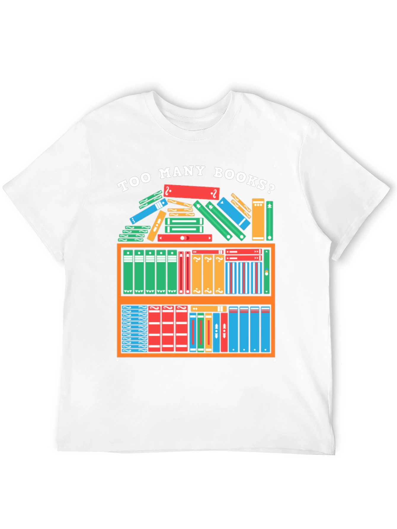 Black Too Many Books T-Shirt - Reader Gift view 12