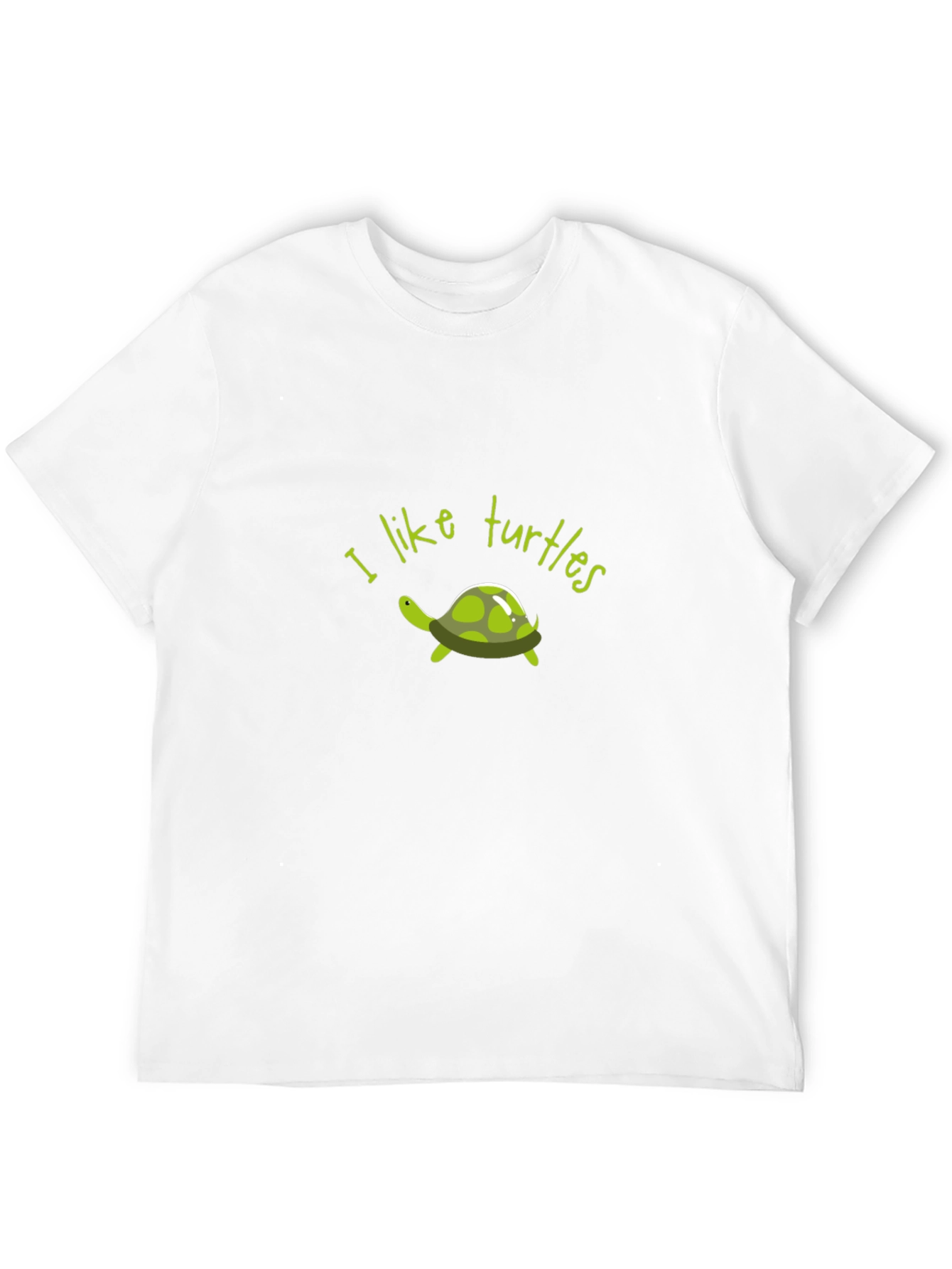 Black I Like Turtles Graphic T-Shirt view 12