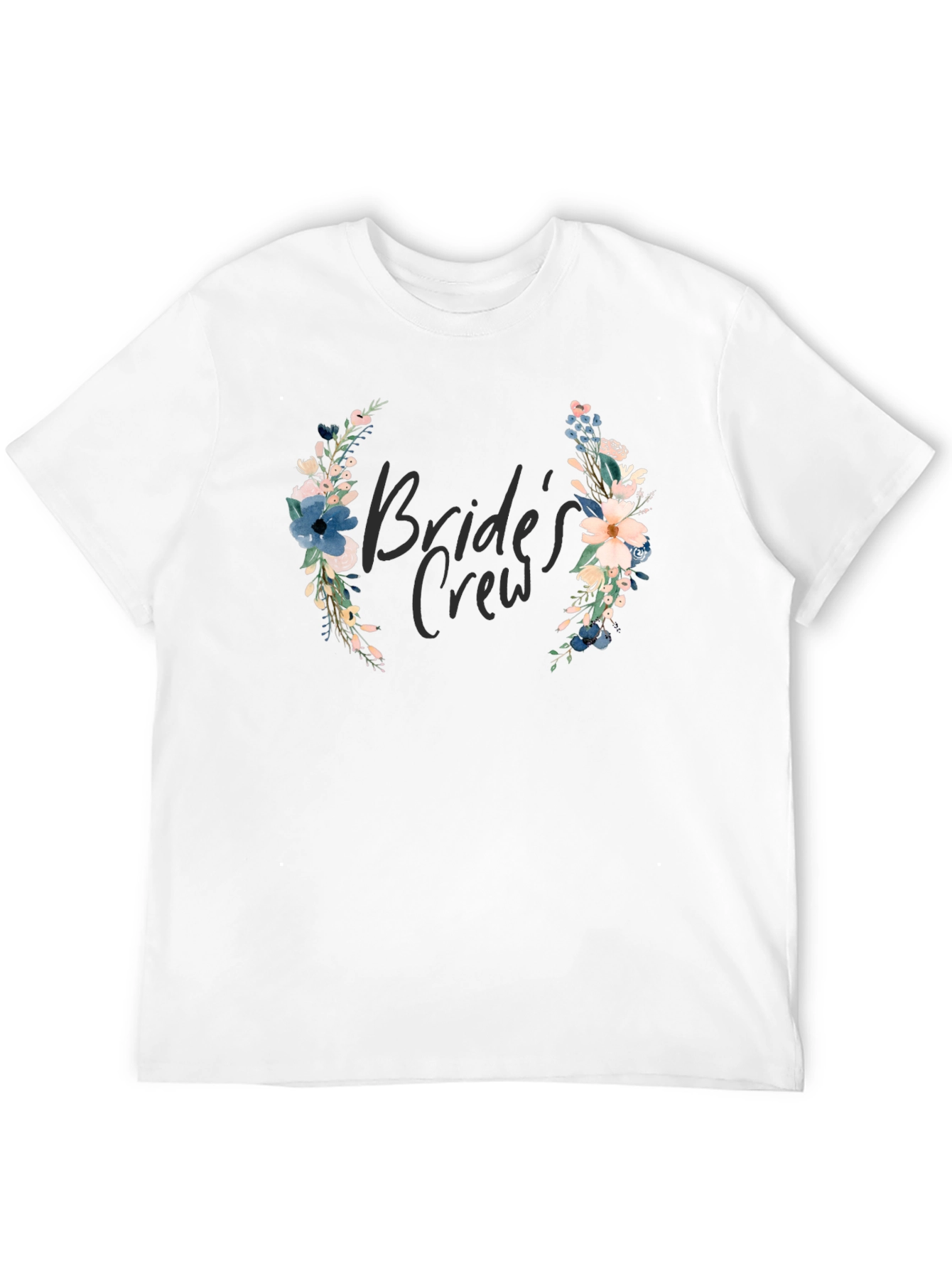 Bride's Crew Floral T-Shirt - Wedding Party Apparel - 12