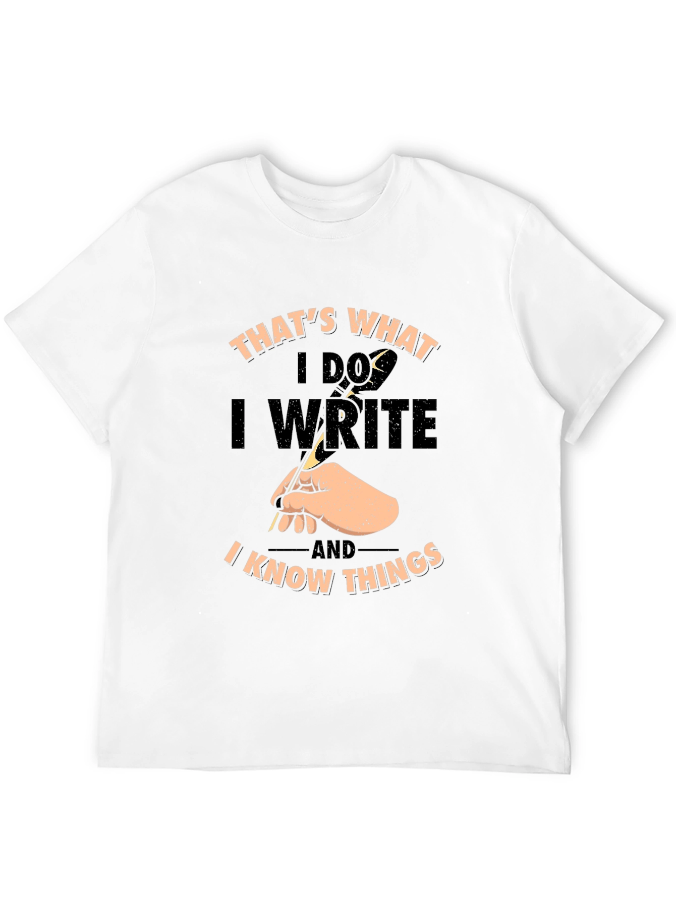 Black I Write & Know Things Graphic Tee view 12