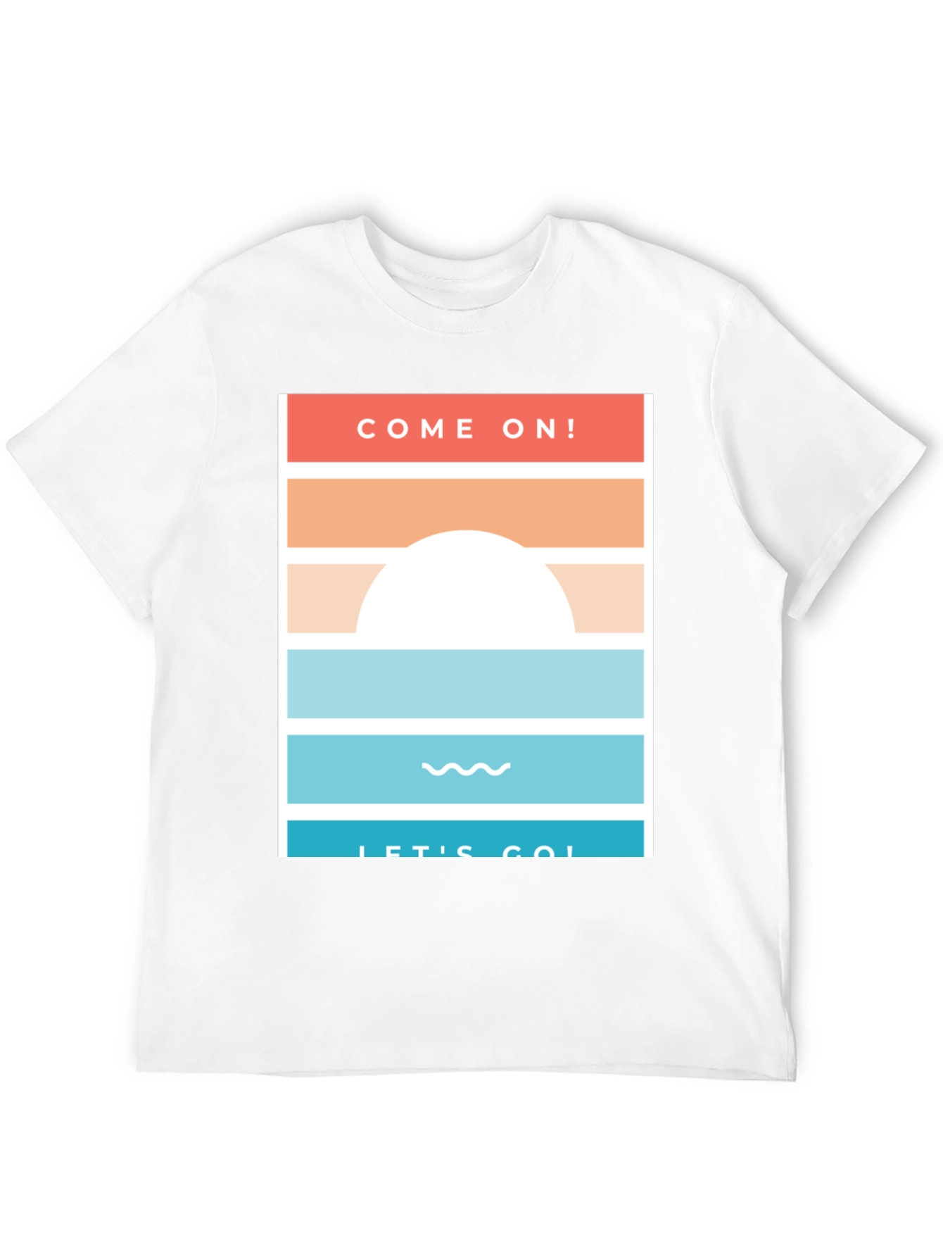 Black Come On! Let's Go! Black Graphic T-Shirt view 12