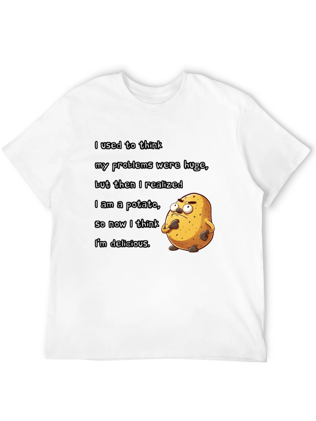 Black Potato T-Shirt - Funny Graphic Tee view 12