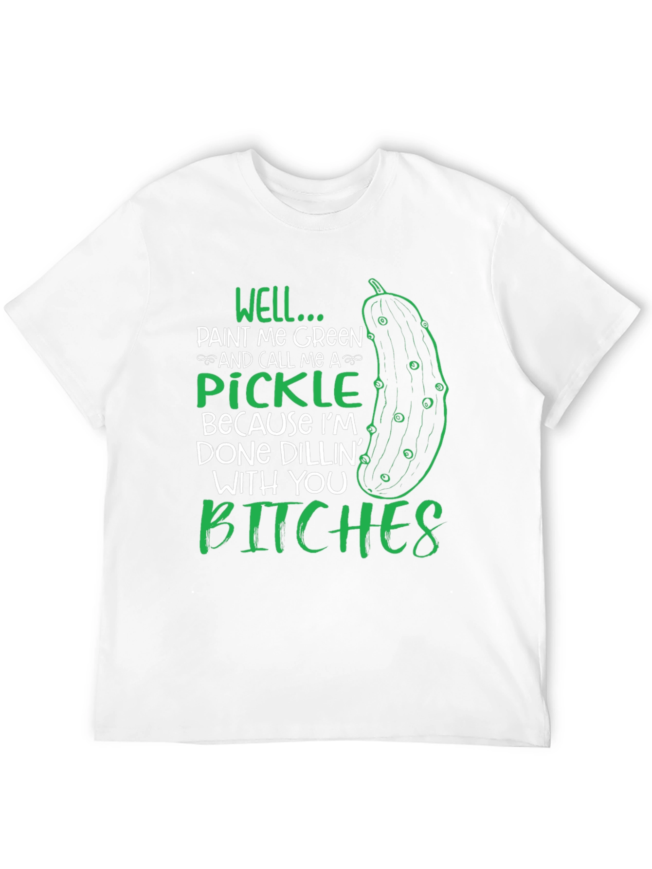 Black Funny Pickle Graphic T-Shirt view 12