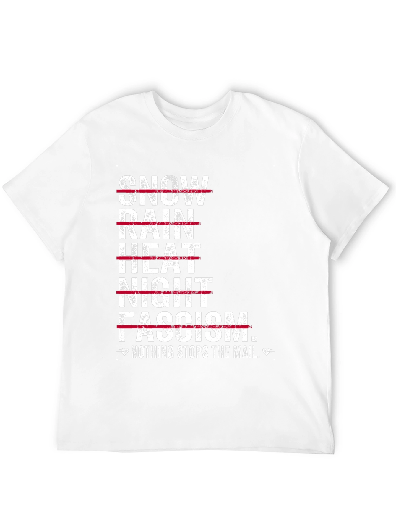 Black Nothing Stops the Mail Graphic T-Shirt view 12