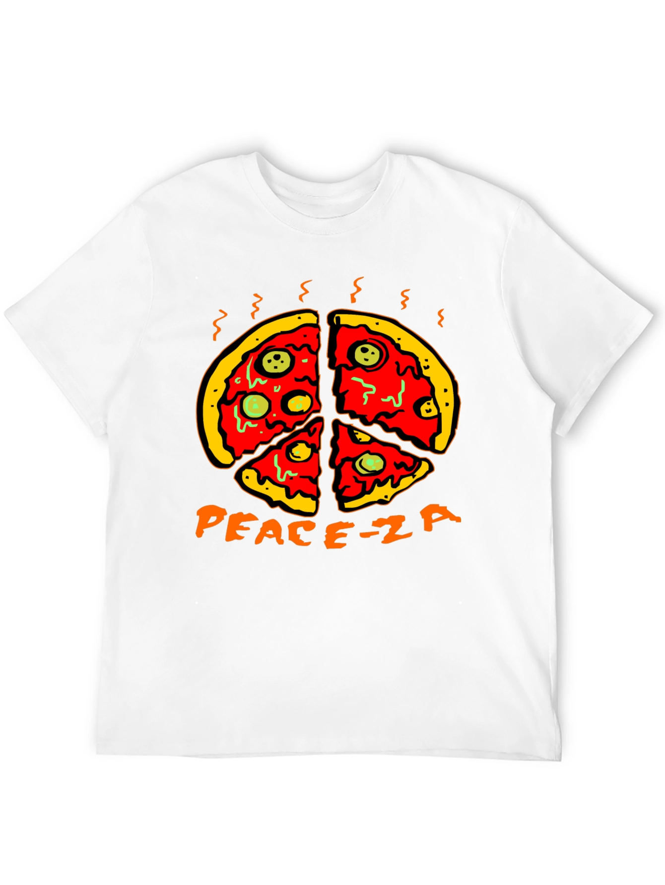 Black Peace-za Pizza Graphic Tee view 12