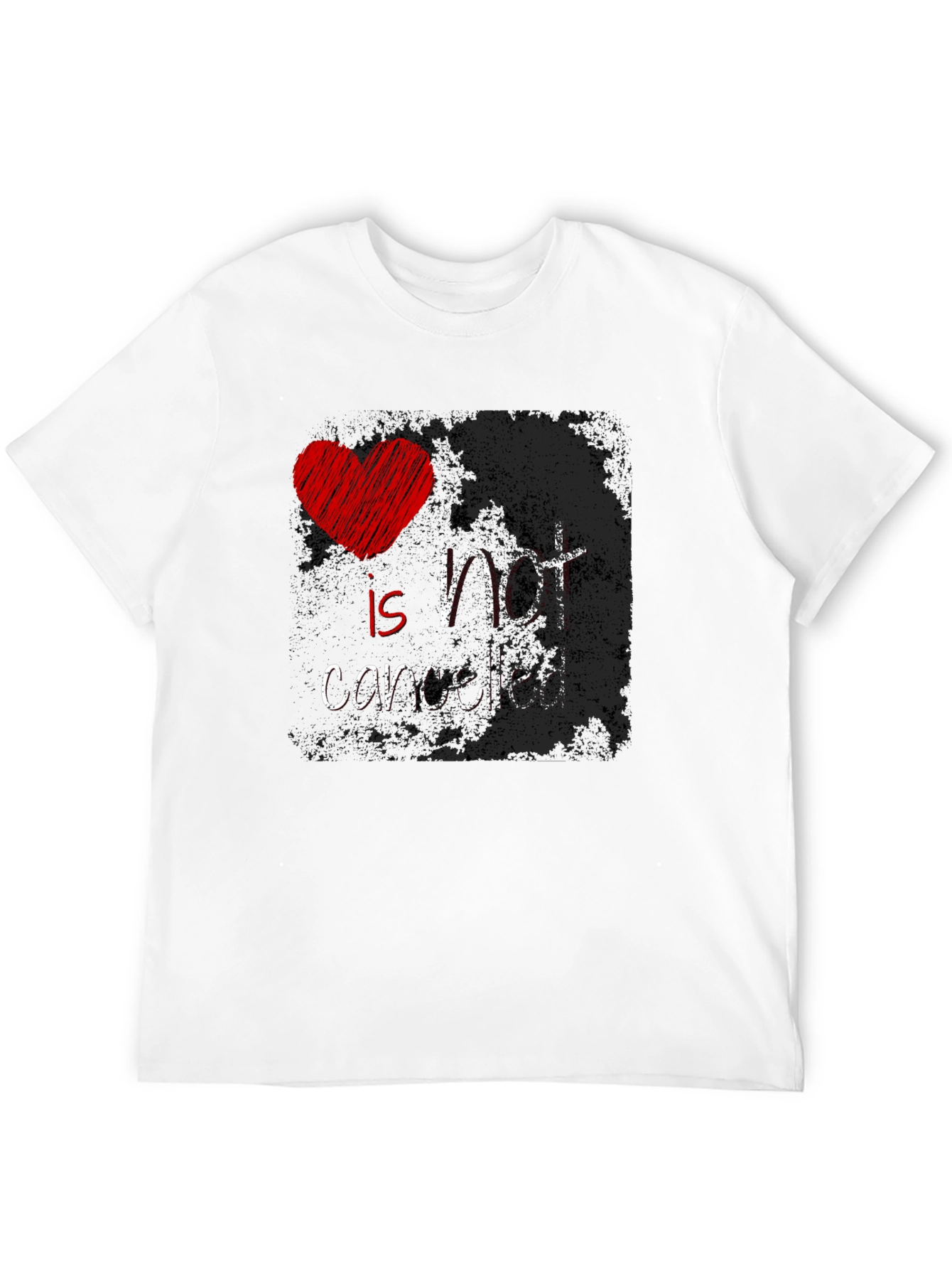Black Love Is Not Cancelled Graphic Tee - Black view 12