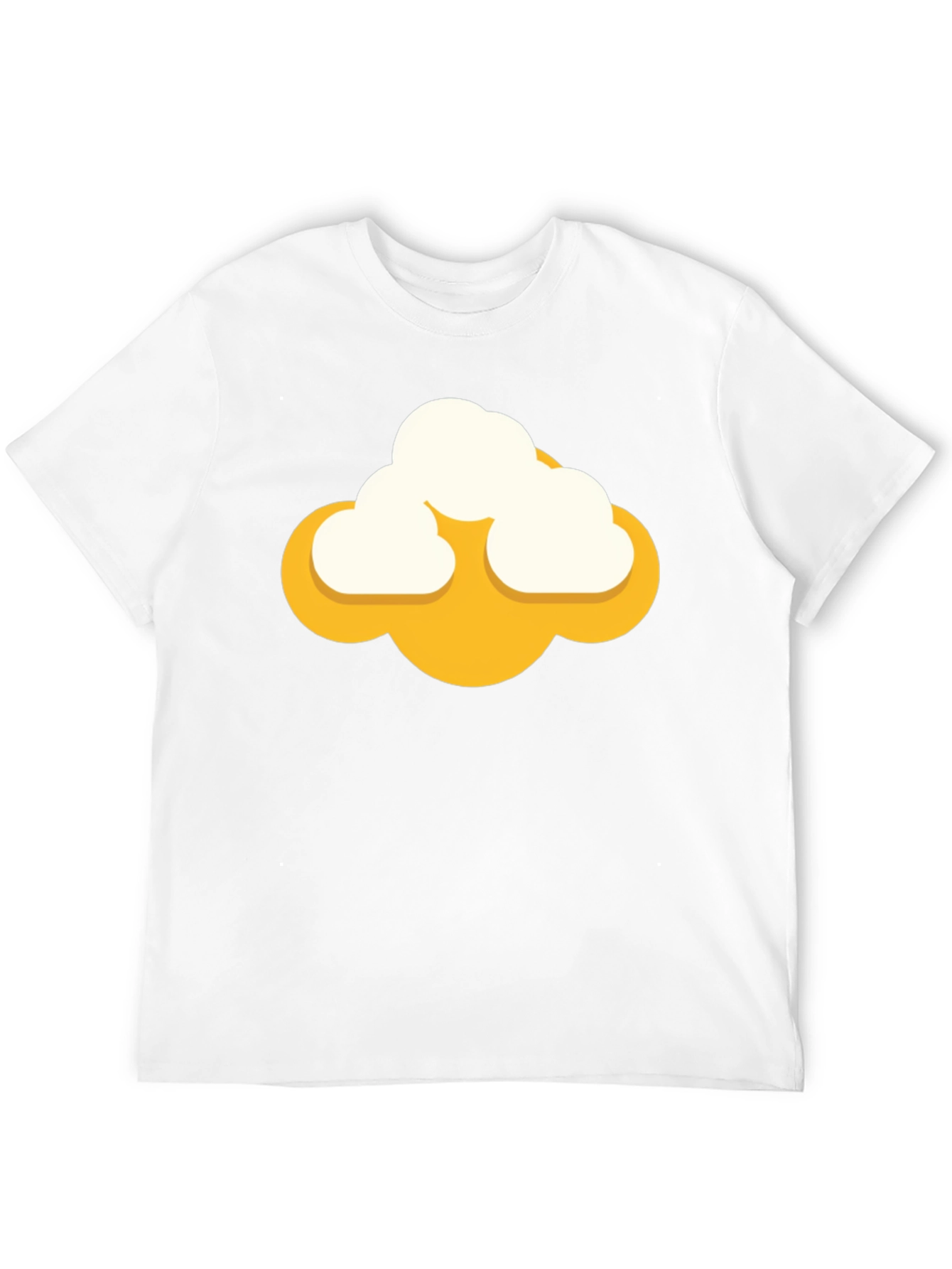 Black Cartoon Cloud Graphic Tee - Mens Black Short Sleeve Shirt view 12