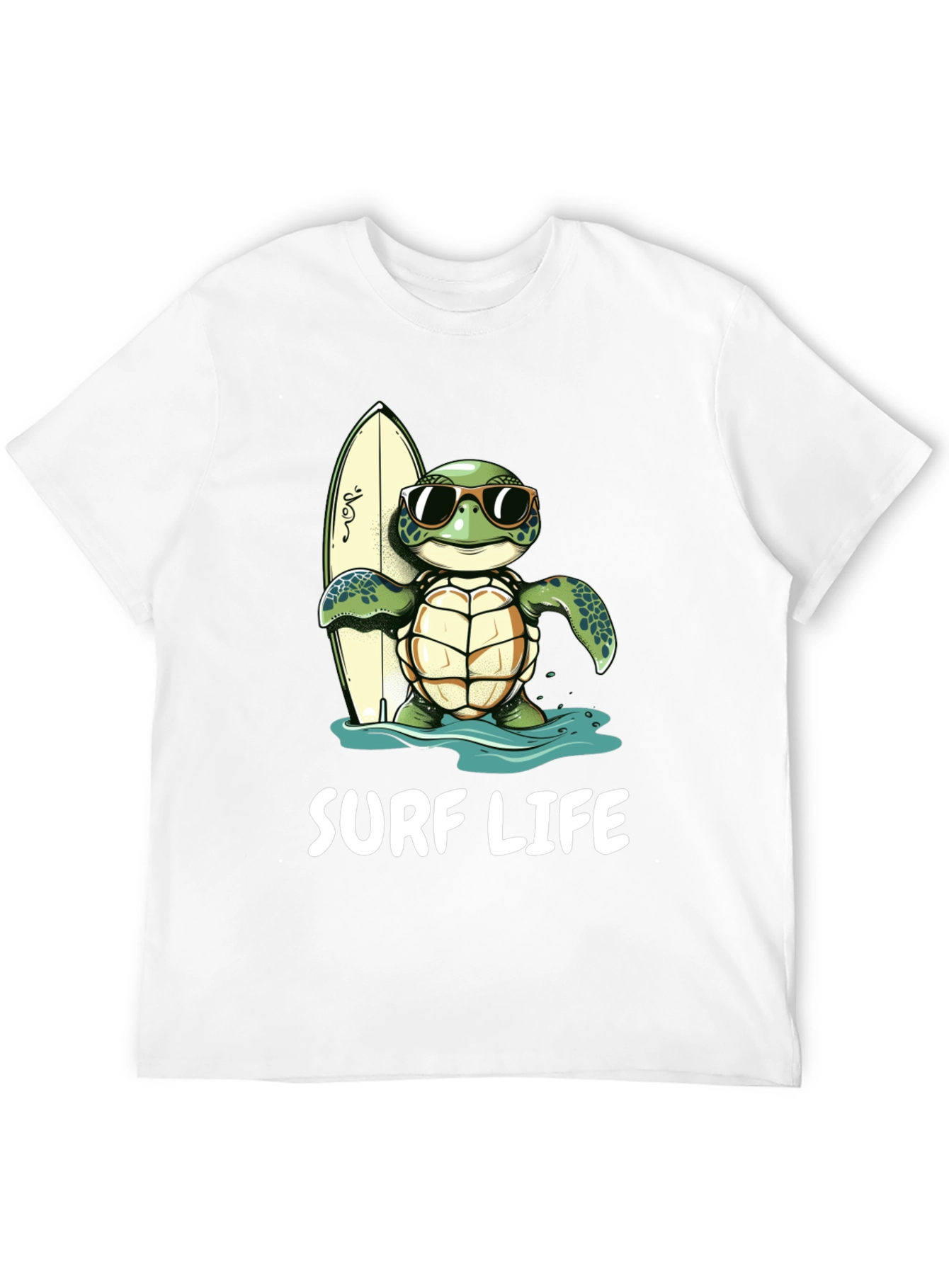 Black Surf Life Turtle Graphic Tee - Beach Ready! view 12