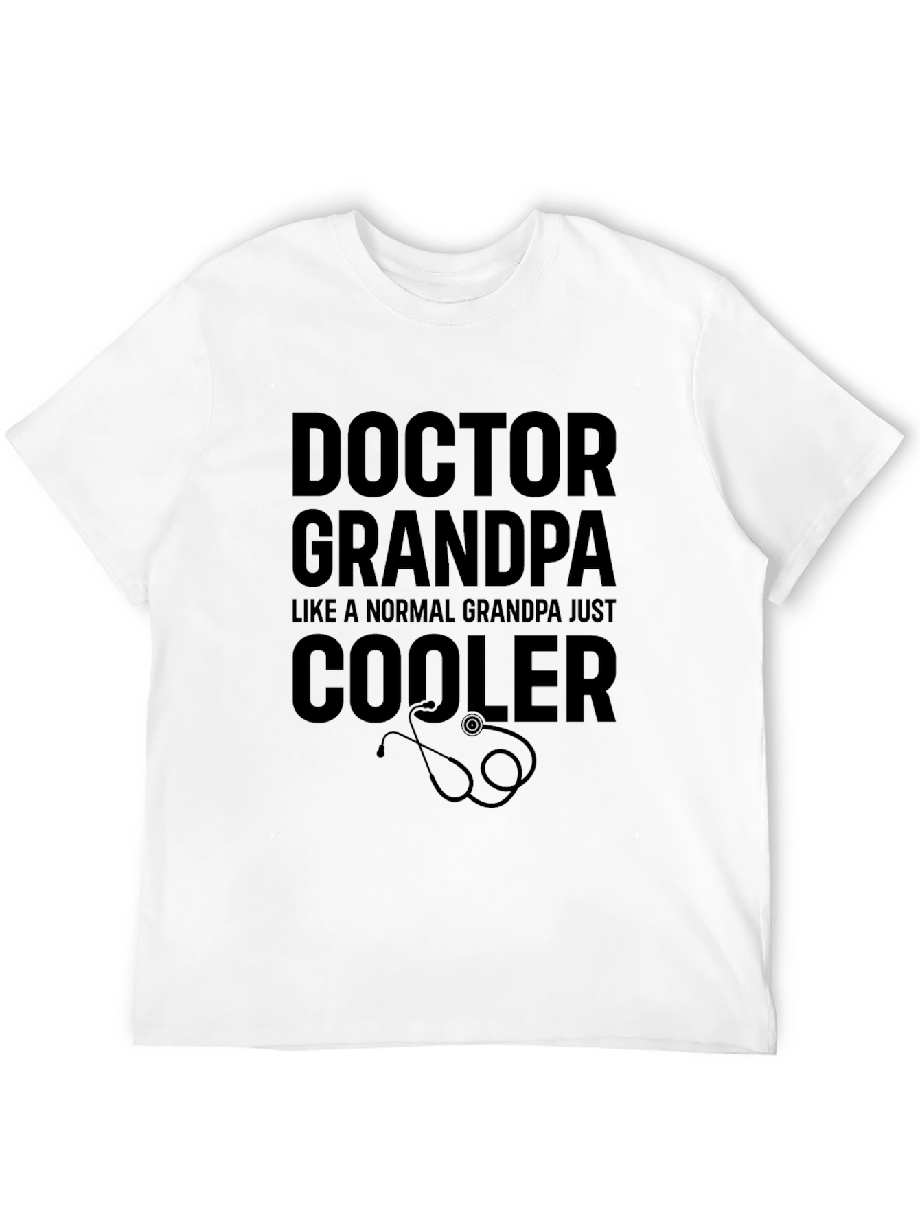 Black Doctor Grandpa T-Shirt - Cool Grandpa Tee view 12
