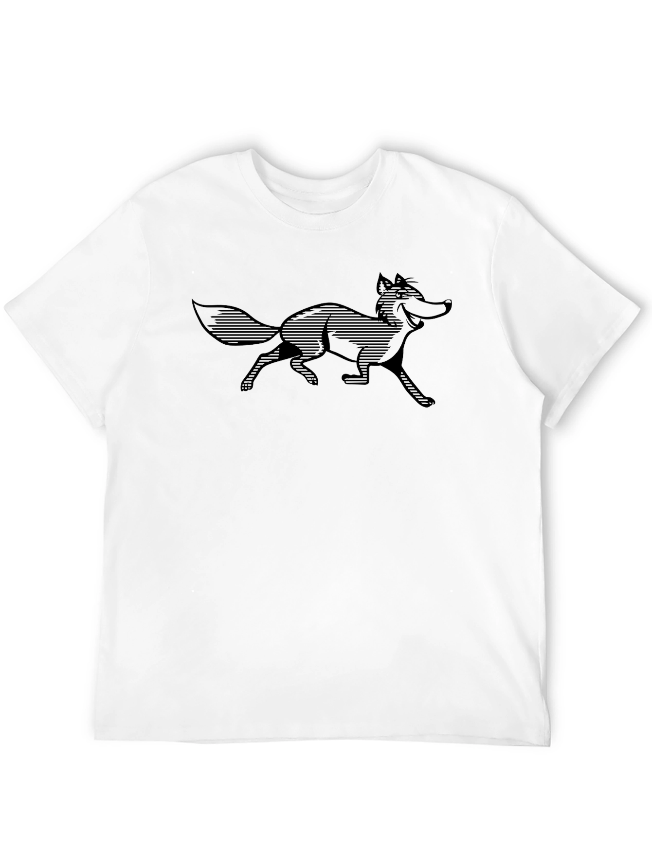 Black Fox Graphic Tee - Black Cotton Comfort view 12