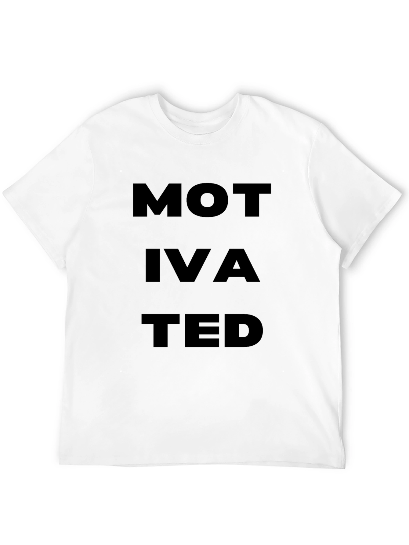 Black Motivated Black Graphic T-Shirt view 12