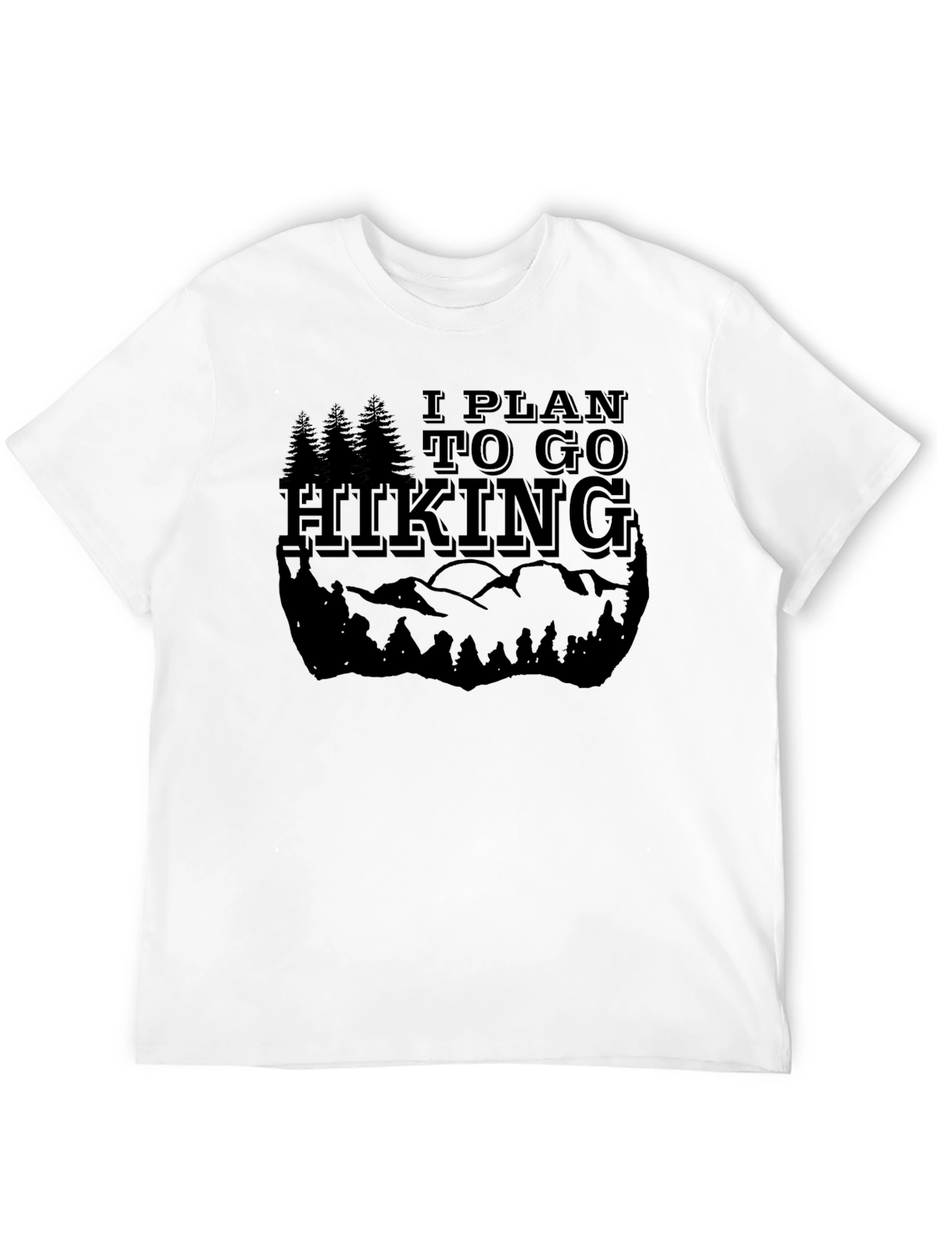 Black Hiking Graphic Tee - Black Adventure Shirt view 12
