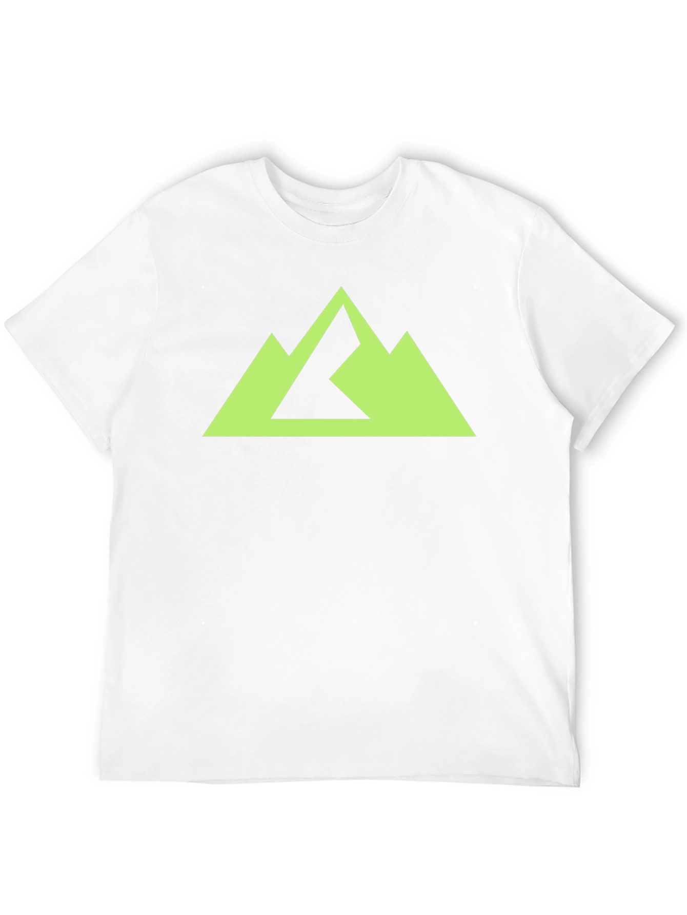 Black Geometric Mountain Peak Graphic Tee - Black view 12