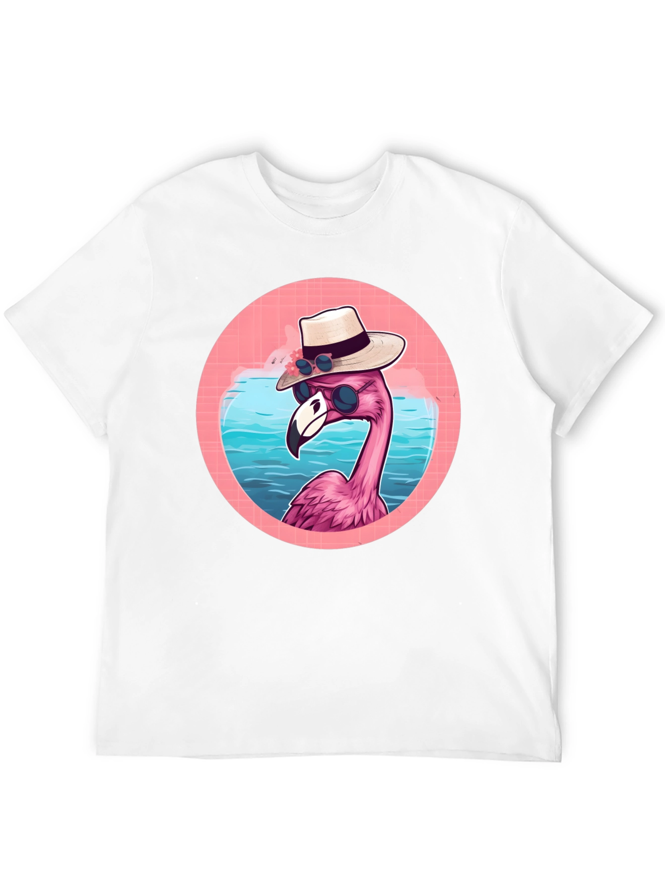 Black Cool Flamingo Graphic Tee view 12