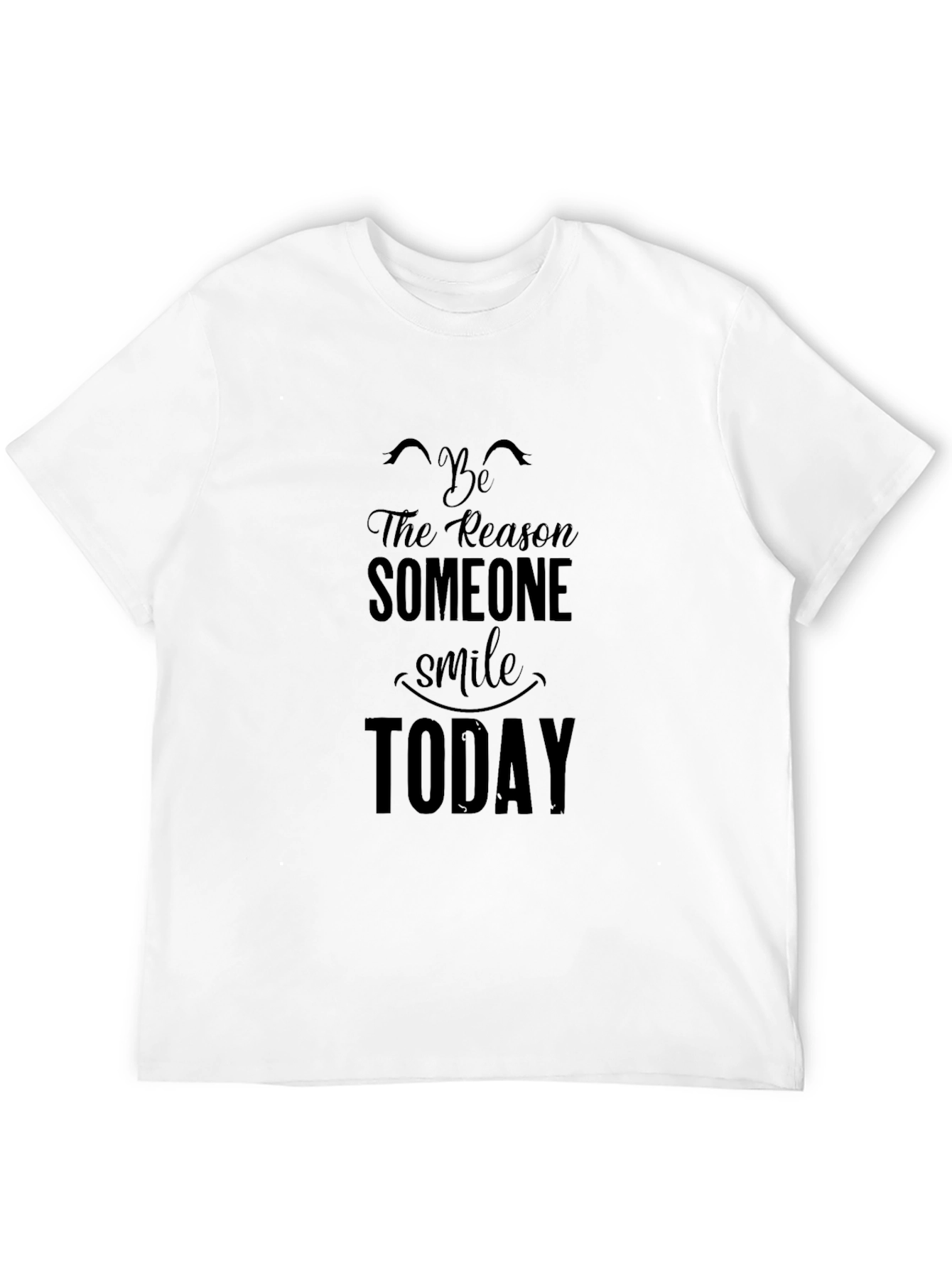 Black Black Graphic Tee - Be The Reason Someone Smiles view 12