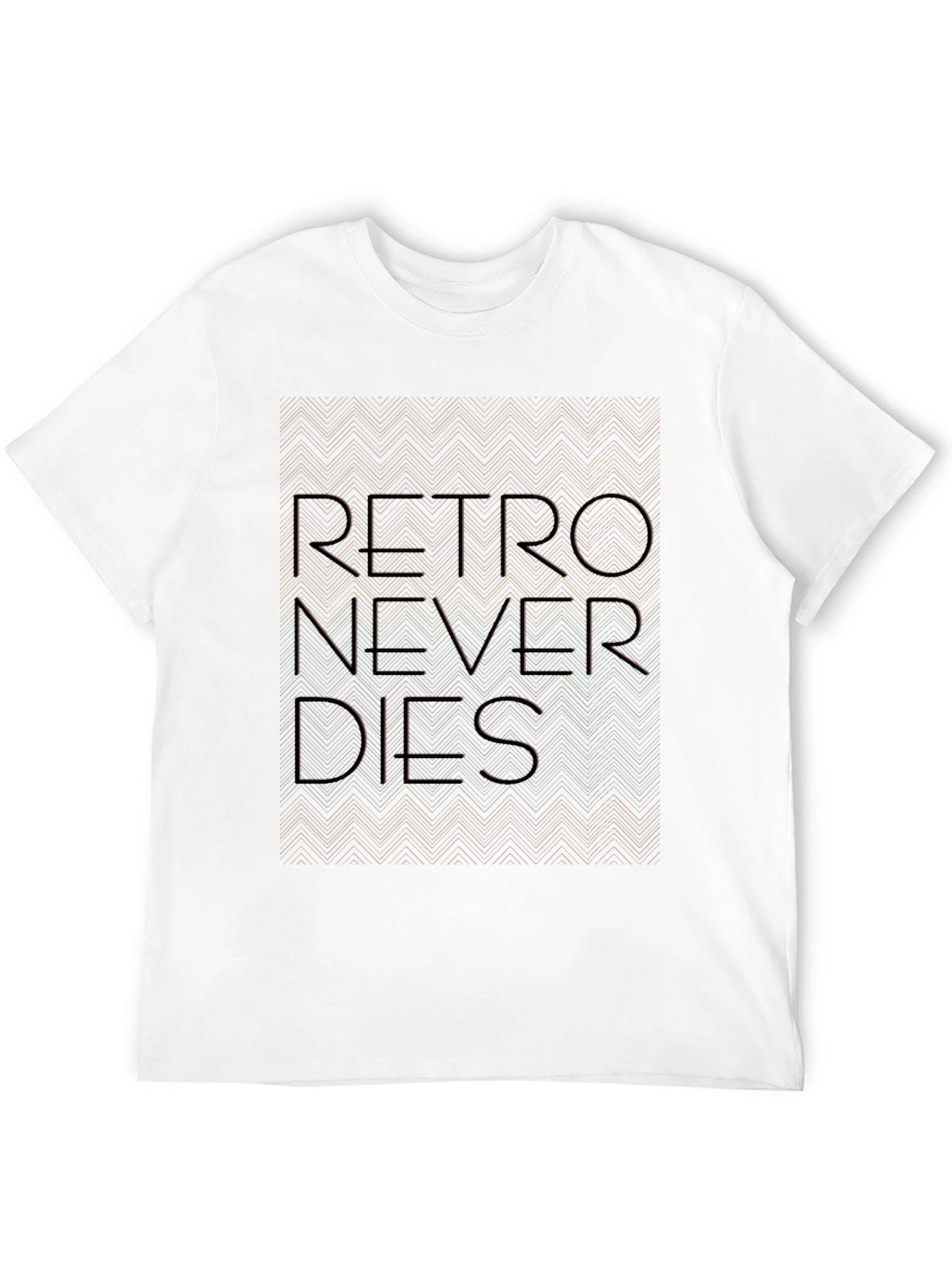 Black Retro Never Dies Graphic T-Shirt view 12