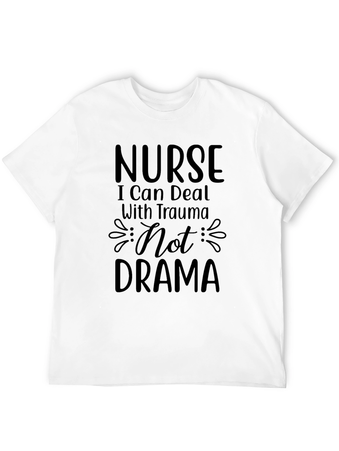 Black Nurse Trauma Drama T-Shirt view 12