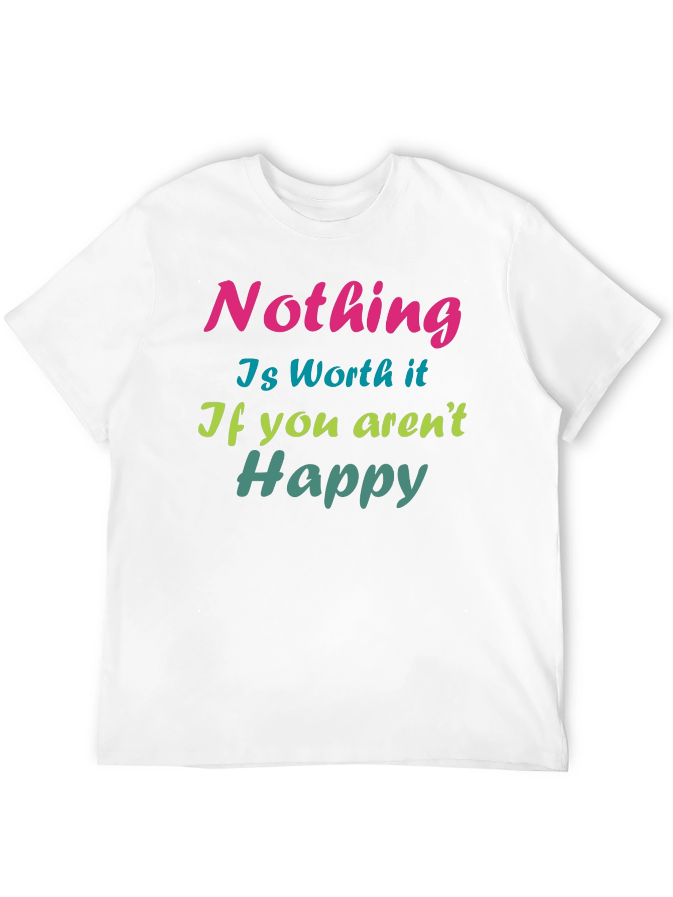 Black Inspirational 'Nothing is Worth it' Graphic Tee view 12