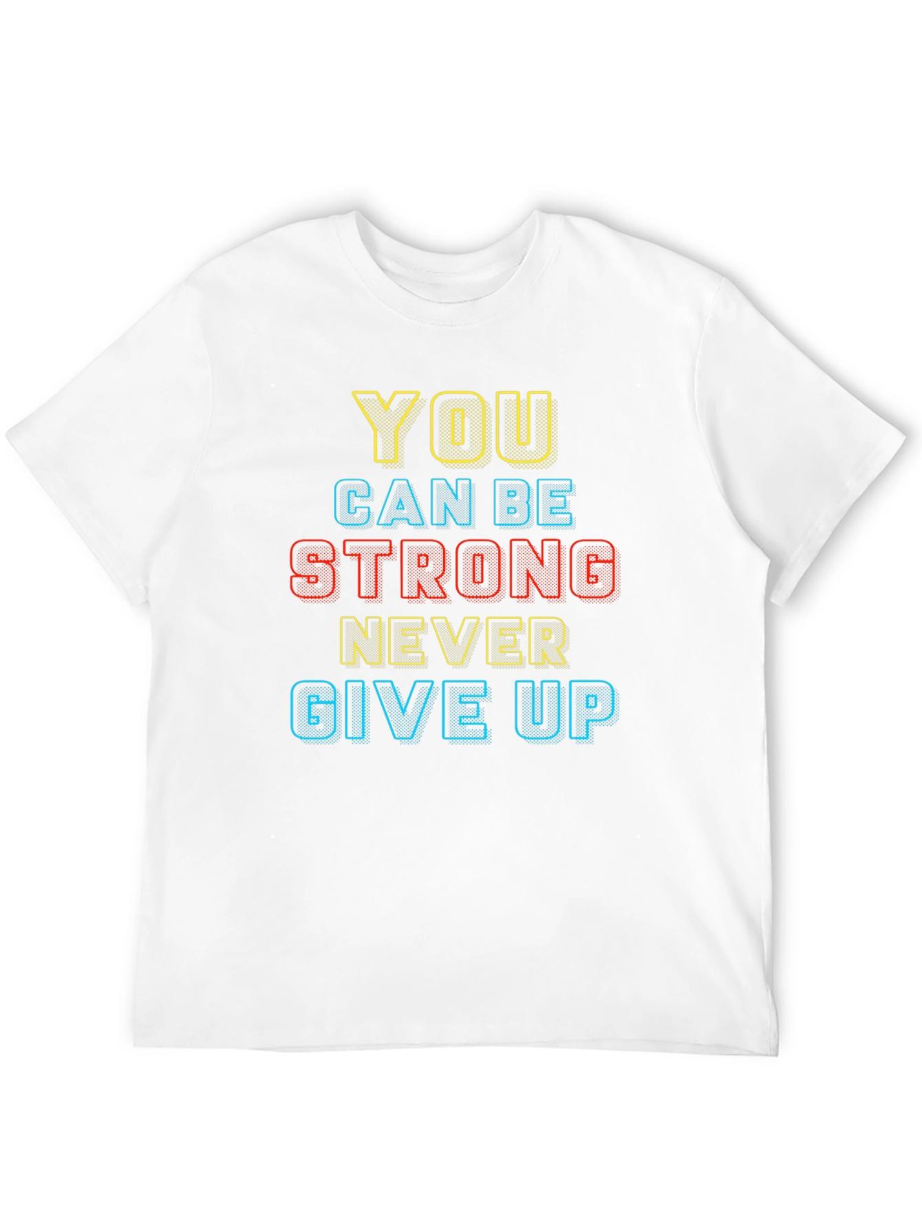 Black Motivational Black T-Shirt: You Can Be Strong view 12