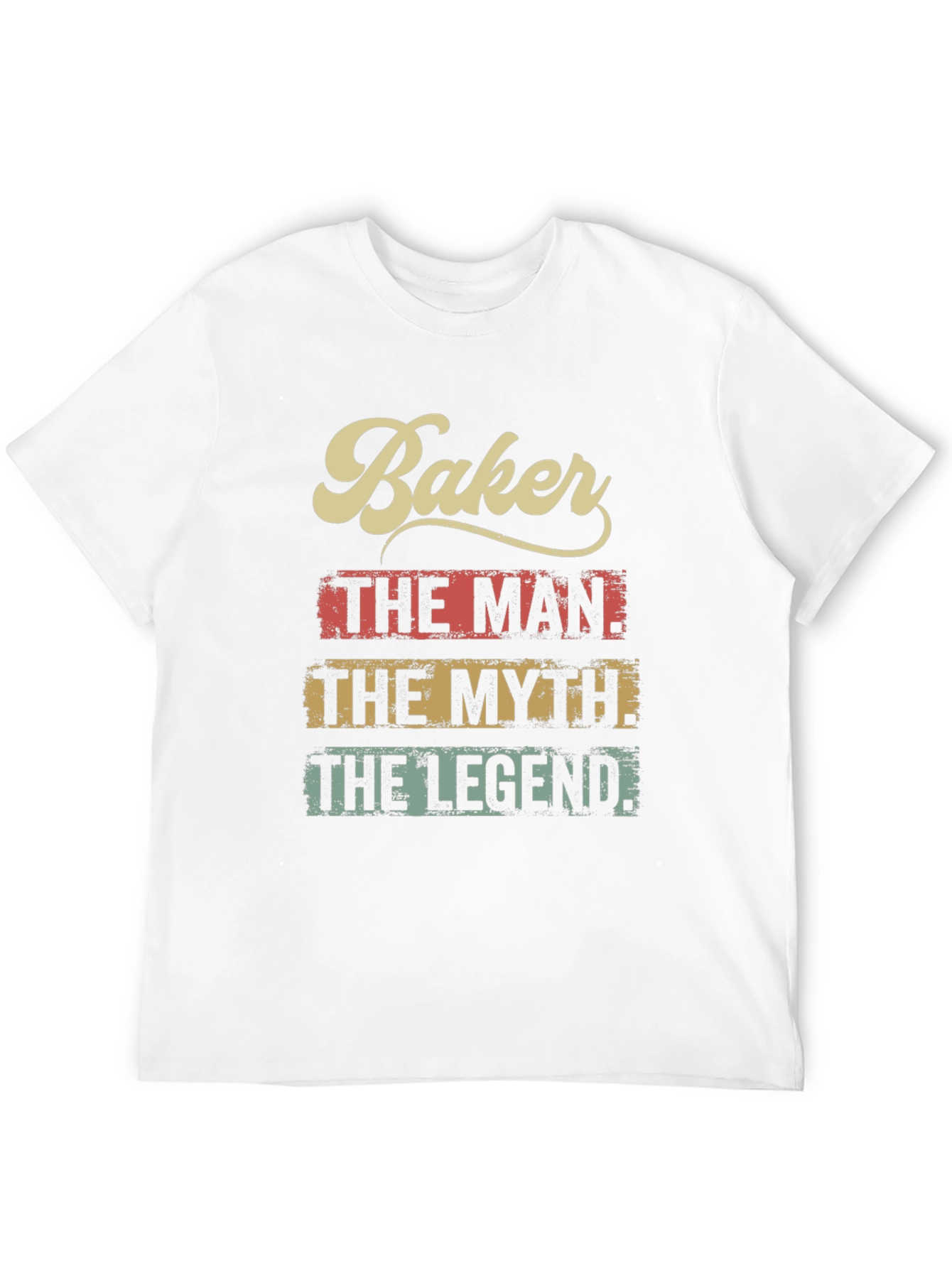 Black Baker The Man, The Myth, The Legend T-Shirt view 12