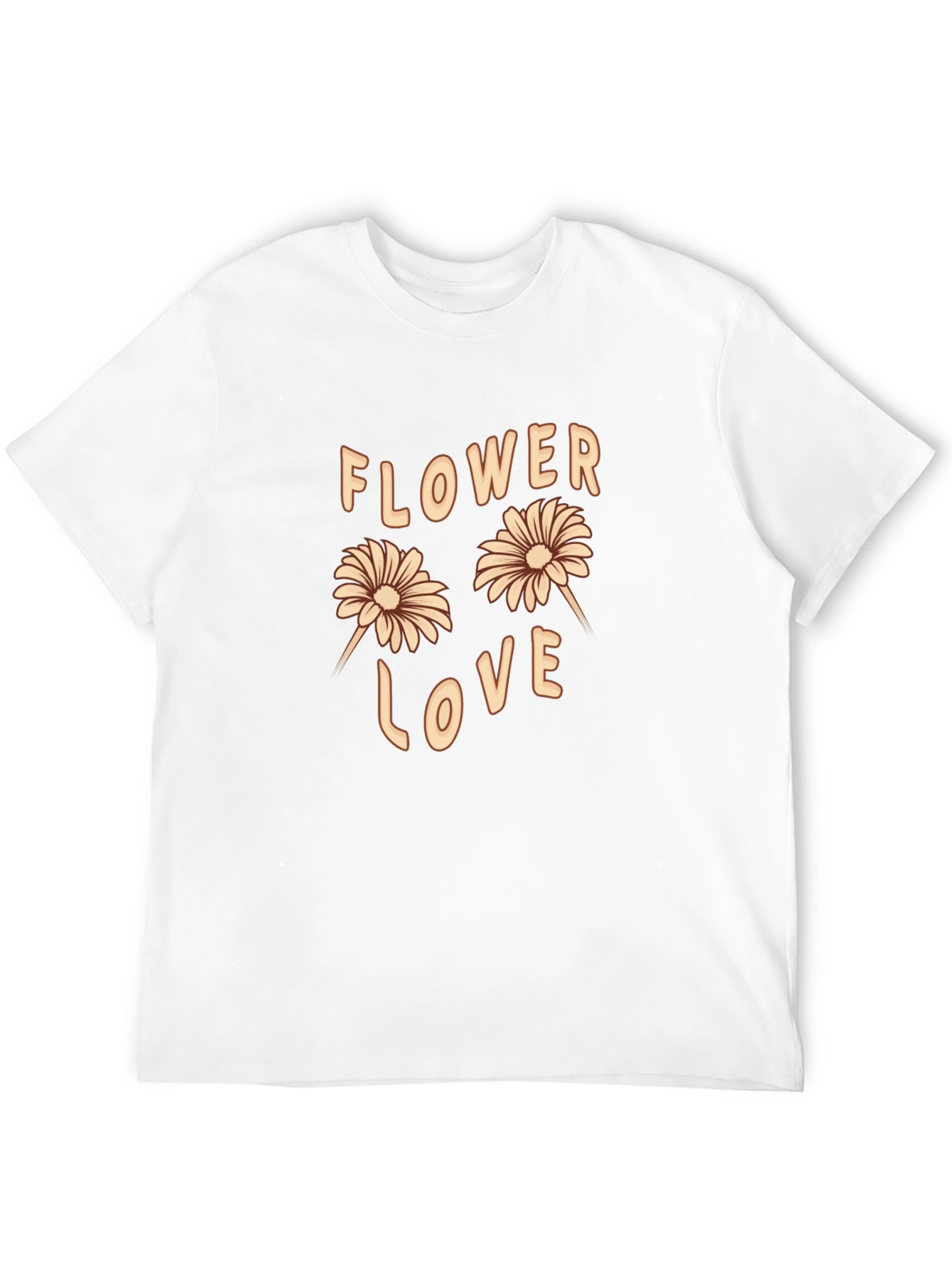 Black Flower Love Graphic Tee - Trendy Casual T-Shirt view 12