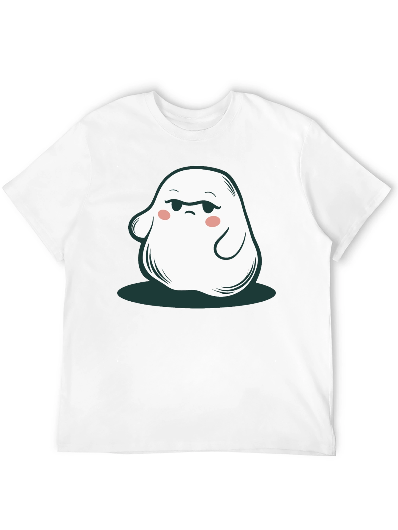 Black Funny Ghost Graphic Tee - Cute Spooky Season Shirt view 12