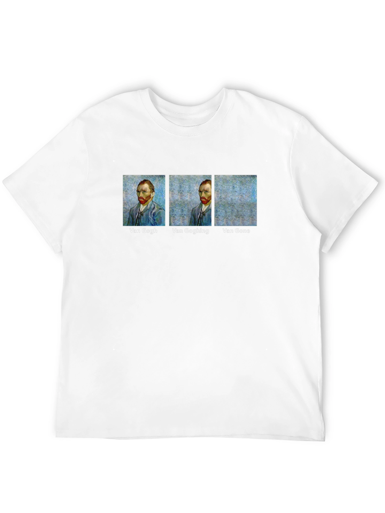 Black Van Gogh Humor T-Shirt - Art Lover Tee view 12