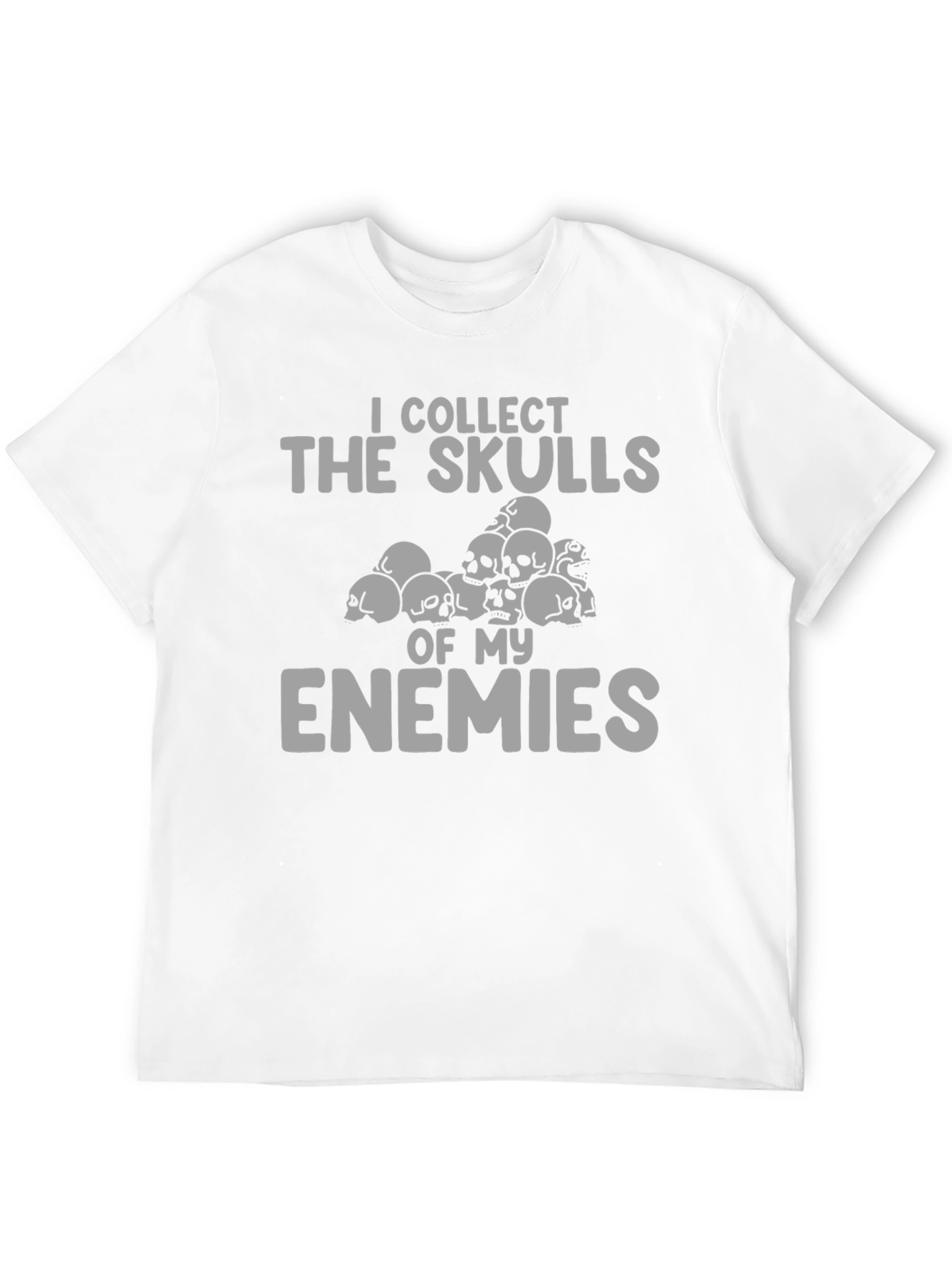 Black Skull Collector Graphic Tee - Dark Humor T-Shirt view 12